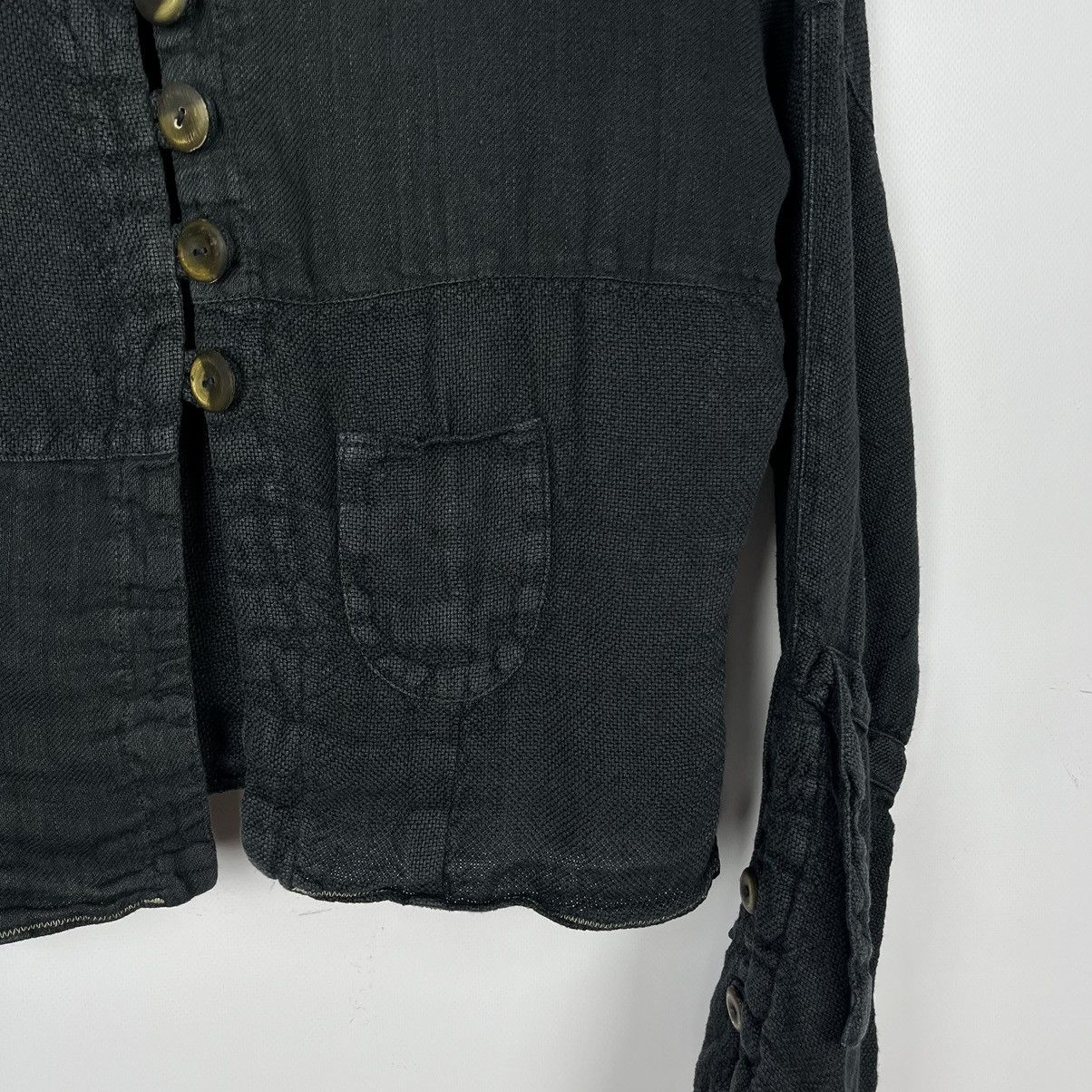 If Six Was Nine Avant-Garde Ewa I Walla linen cotton ladies gothic cardigan Size M / US 6-8 / IT 42-44 - 13 Thumbnail