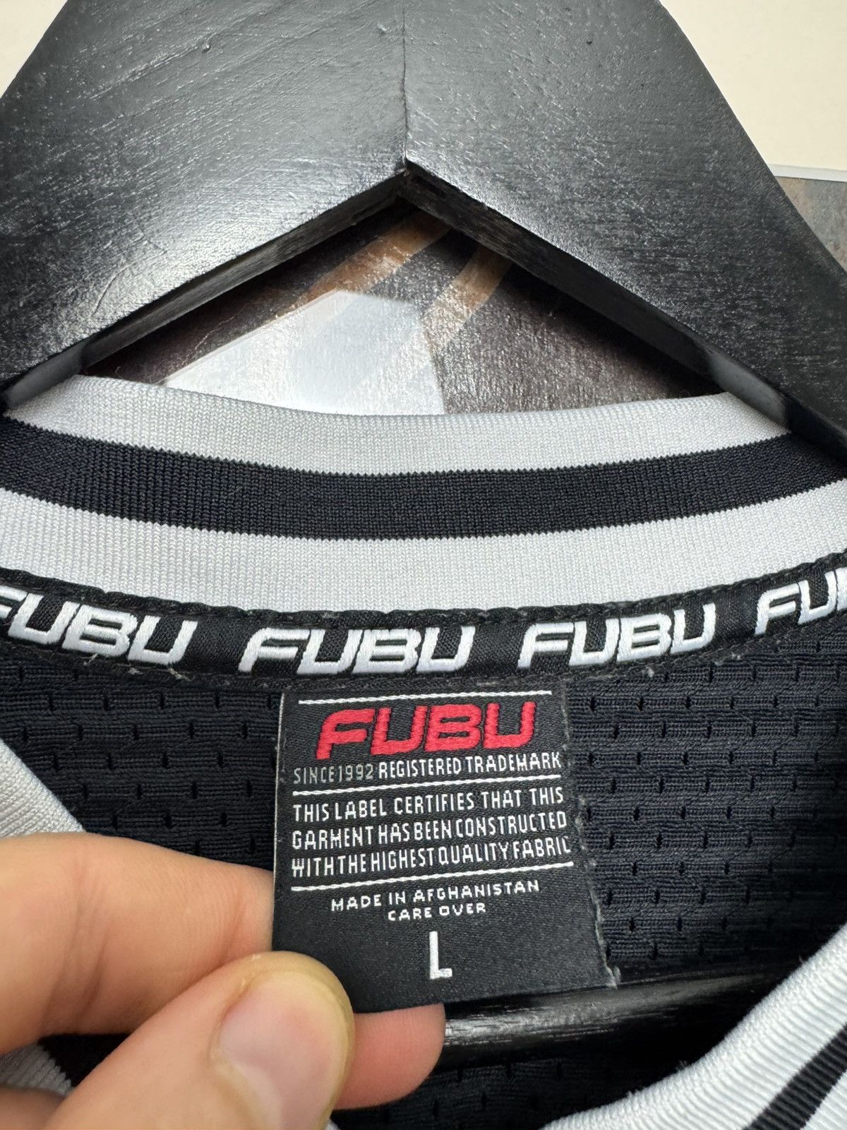 Fubu Fubu Vintage Rap Sport Jersey USA Rare Hype Skate Hip Hop Size US L / EU 52-54 / 3 - 5 Thumbnail