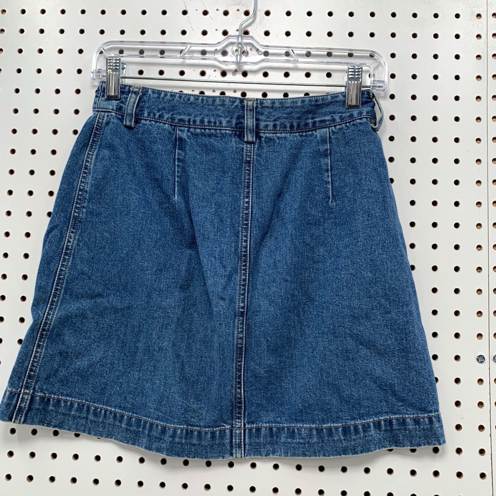 Gap Vintage Gap Cargo Denim Skirt Womens Size 4 Blue Y2K Pockets Button Front 26x16 Size 27" / US 4 / IT 40 - 2 Thumbnail