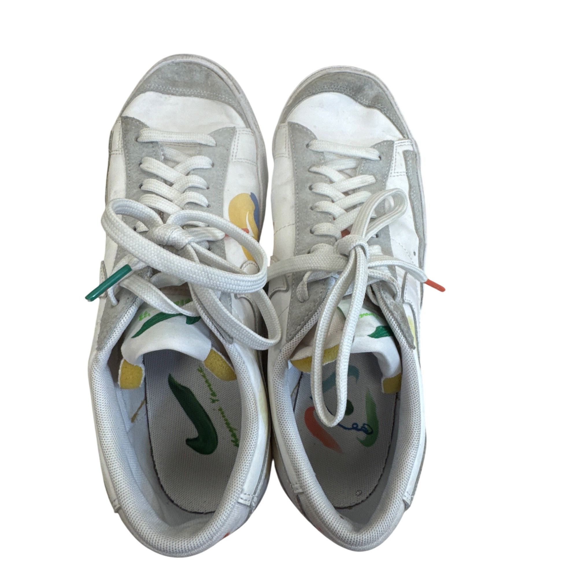 Nike Nike Flyleather Blazer Low Mayumi Yamase Mens Sneakers White Size US 9.5 / EU 42-43 - 10 Thumbnail