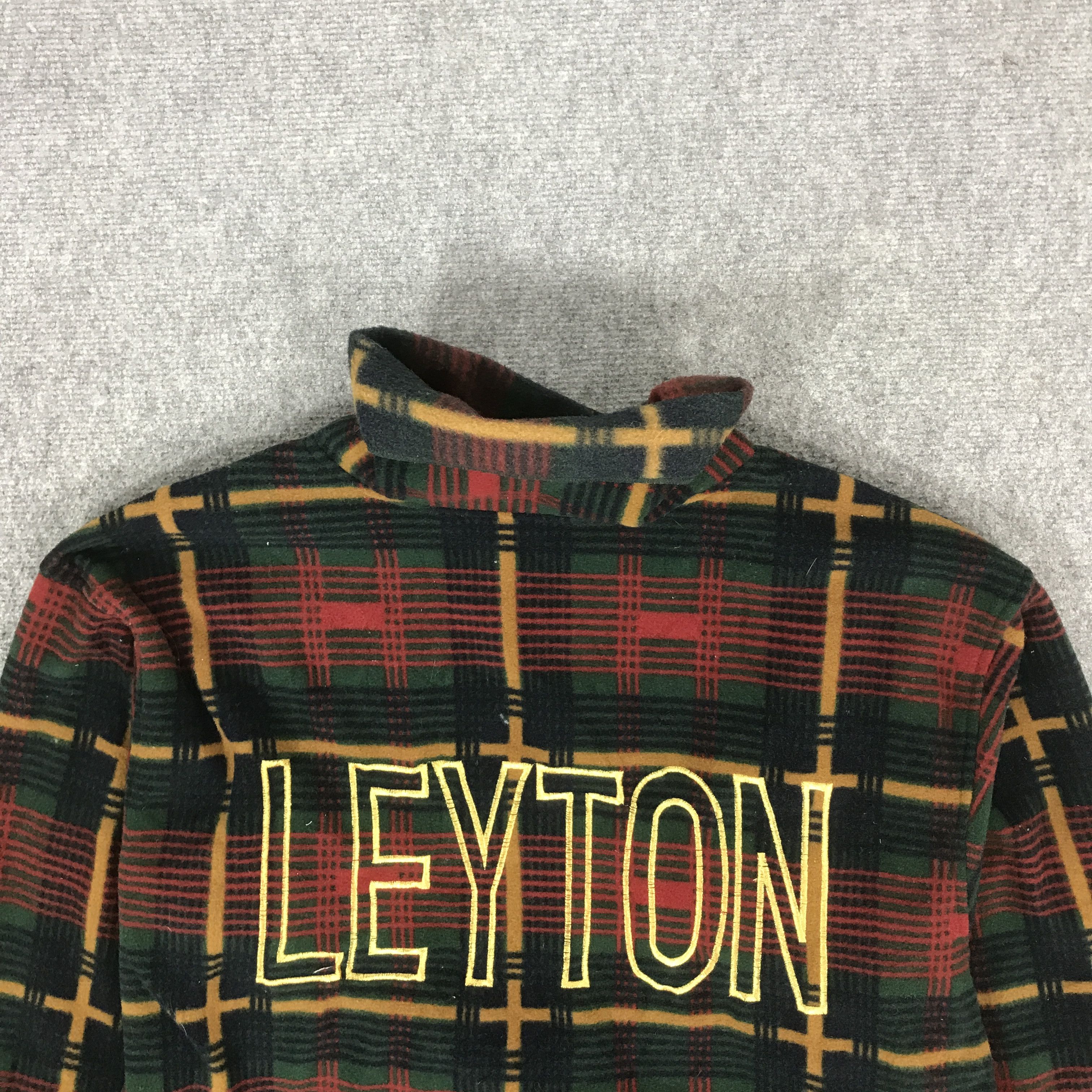 Japanese Brand LEYTON HOUSE RACING TEAM FLEECE TARTAN SWEATSHIRT K76B3 Size US L / EU 52-54 / 3 - 2 Thumbnail
