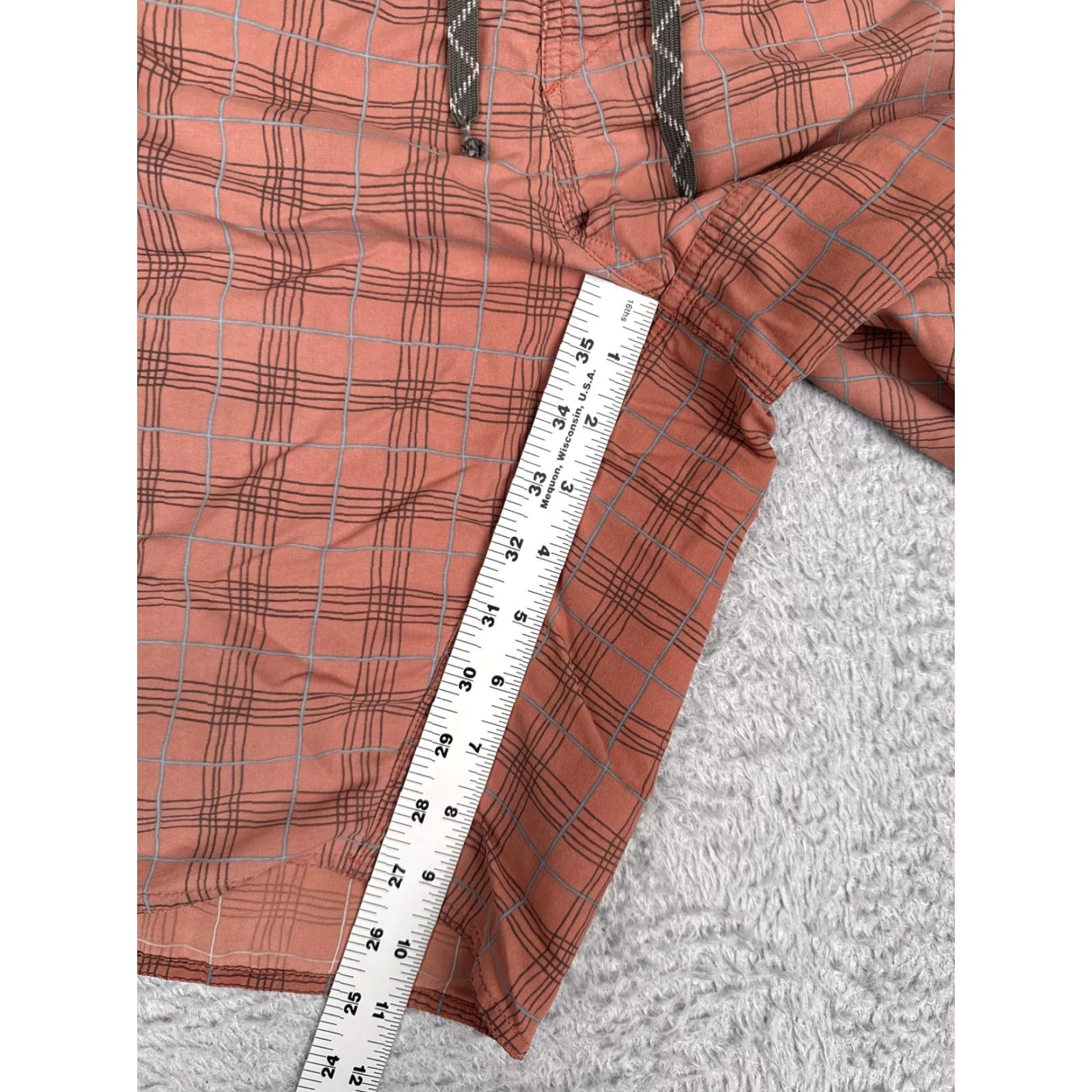 Patagonia Patagonia Shorts Mens Board Shorts 34x10 Orange Plaid Quick Dry Beach Surf Size US 35 - 7 Thumbnail