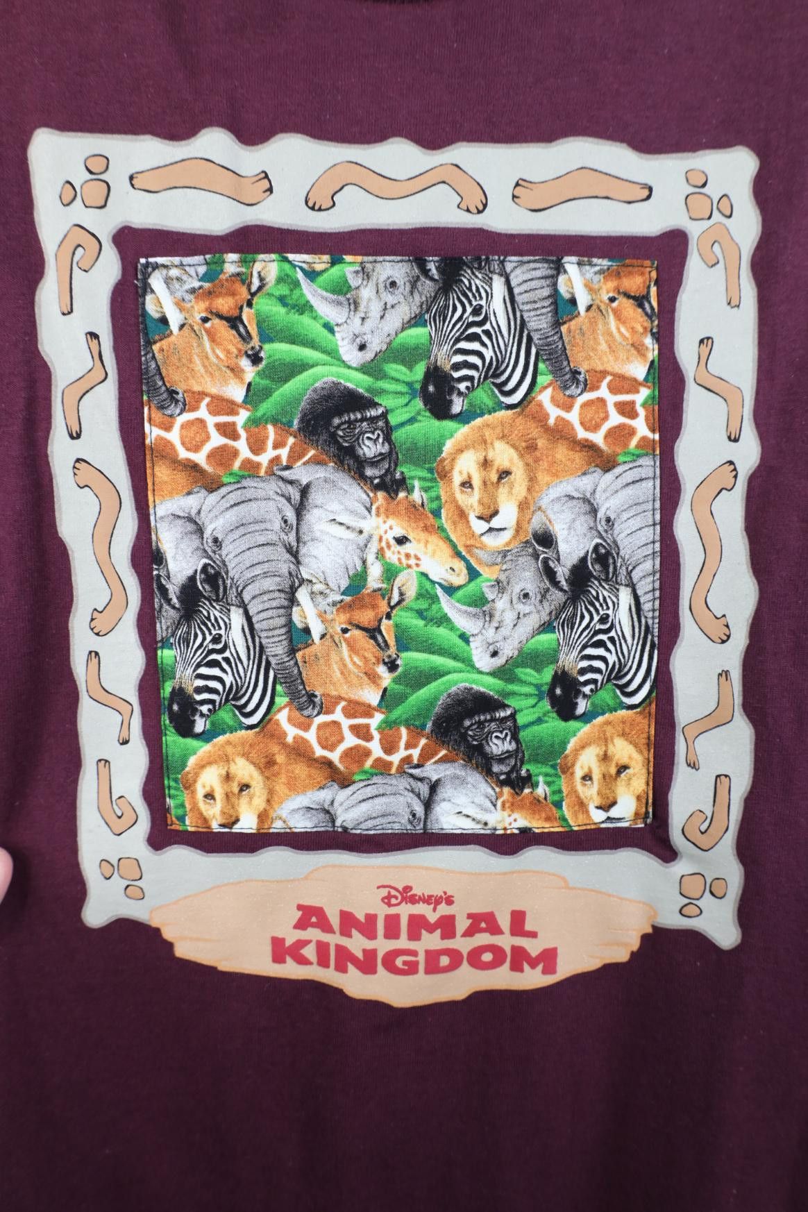 Disney Vintage 90s Disney Earth Day Animal Short Sleeve T-Shirt Size US L / EU 52-54 / 3 - 4 Thumbnail