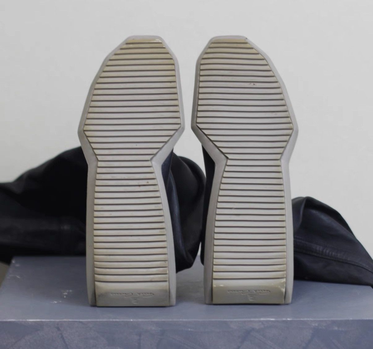 Rick Owens Collaboration Premium Lambskin Boots