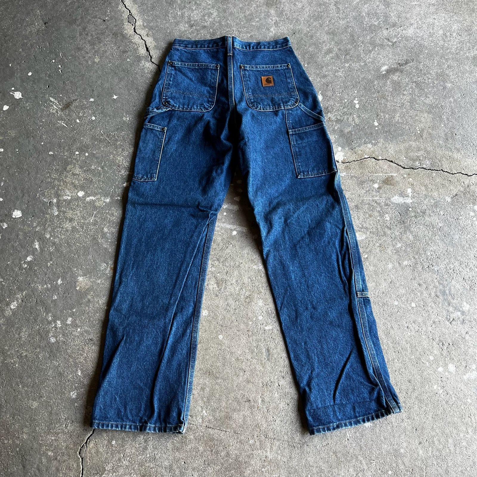 Carhartt × Vintage Carhartt denim blue jean double knee work carpenter pants Size US 27 - 5 Thumbnail