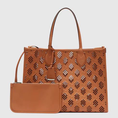 Gucci o1la5ras0526 Size: OS / Medium Tote Bag With Cut-Out Motif Size ONE SIZE - 9 Thumbnail