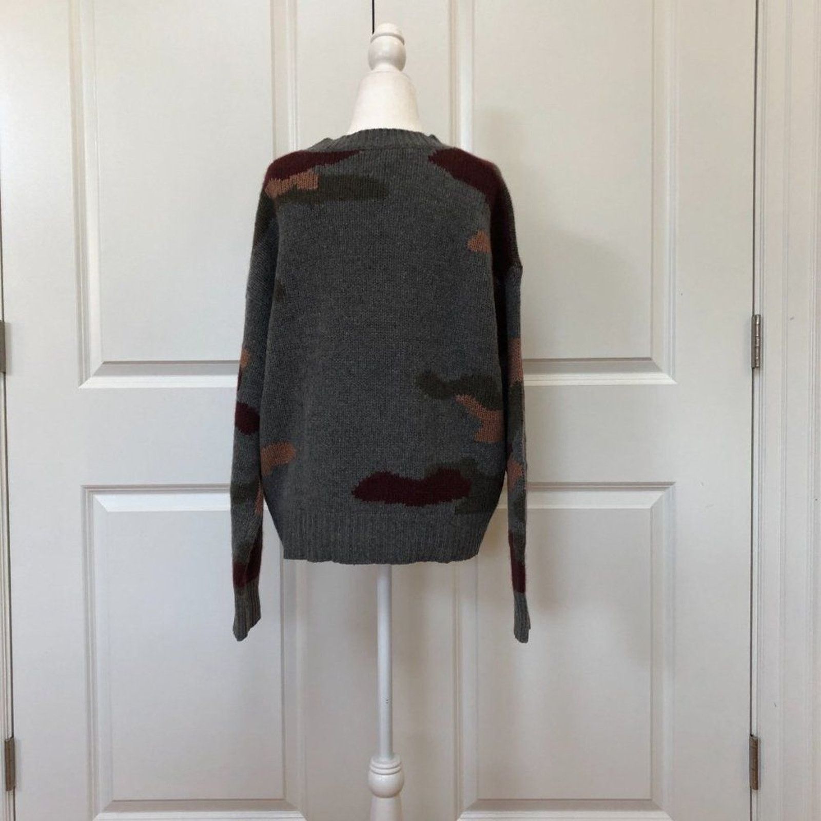 360Cashmere Camo Print Wool & Cashmere Sweater Size S / US 4 / IT 40 - 6 Thumbnail