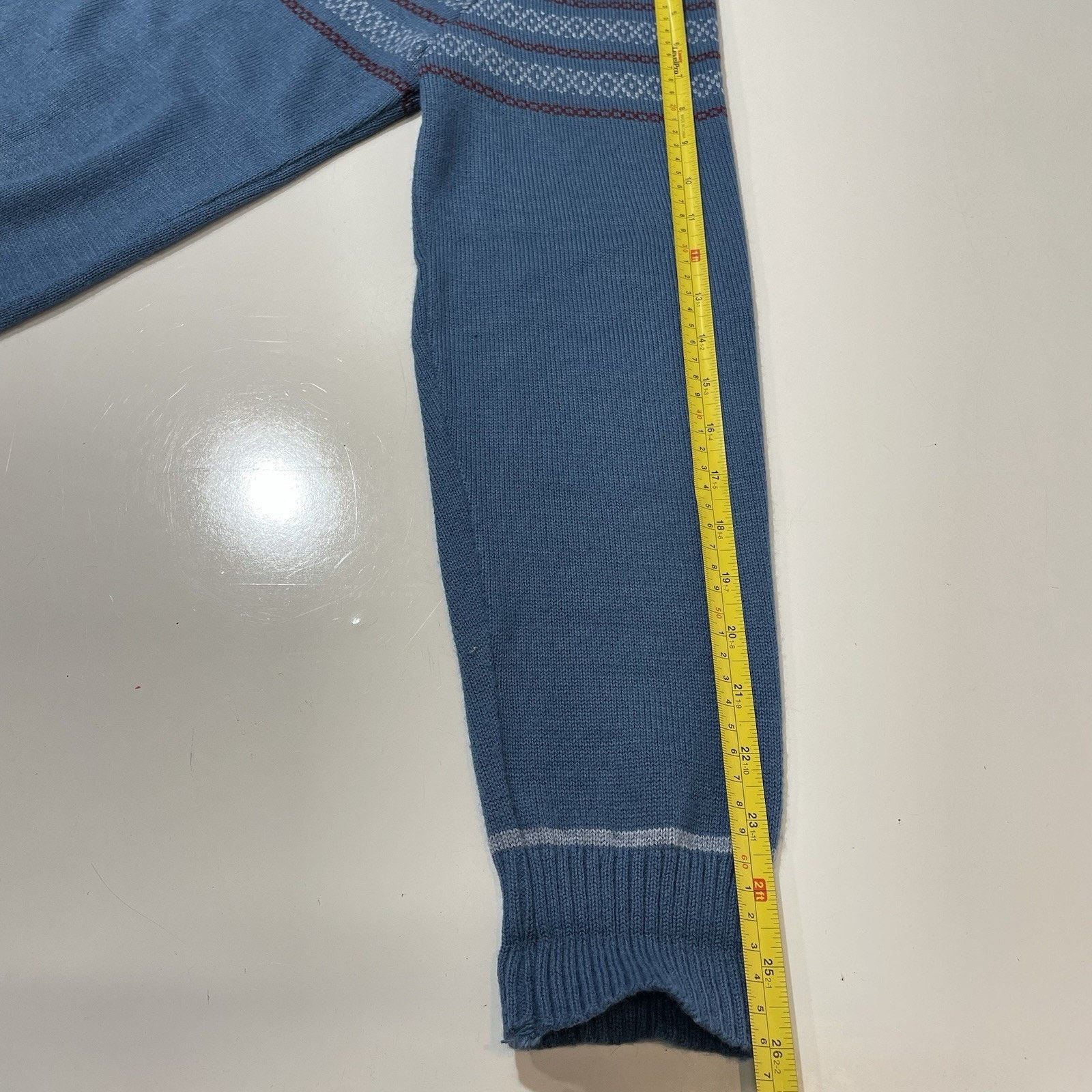 Sears VTG 70s Sears Sportswear Sweater Men’s L Blue Pullover Size US L / EU 52-54 / 3 - 6 Thumbnail