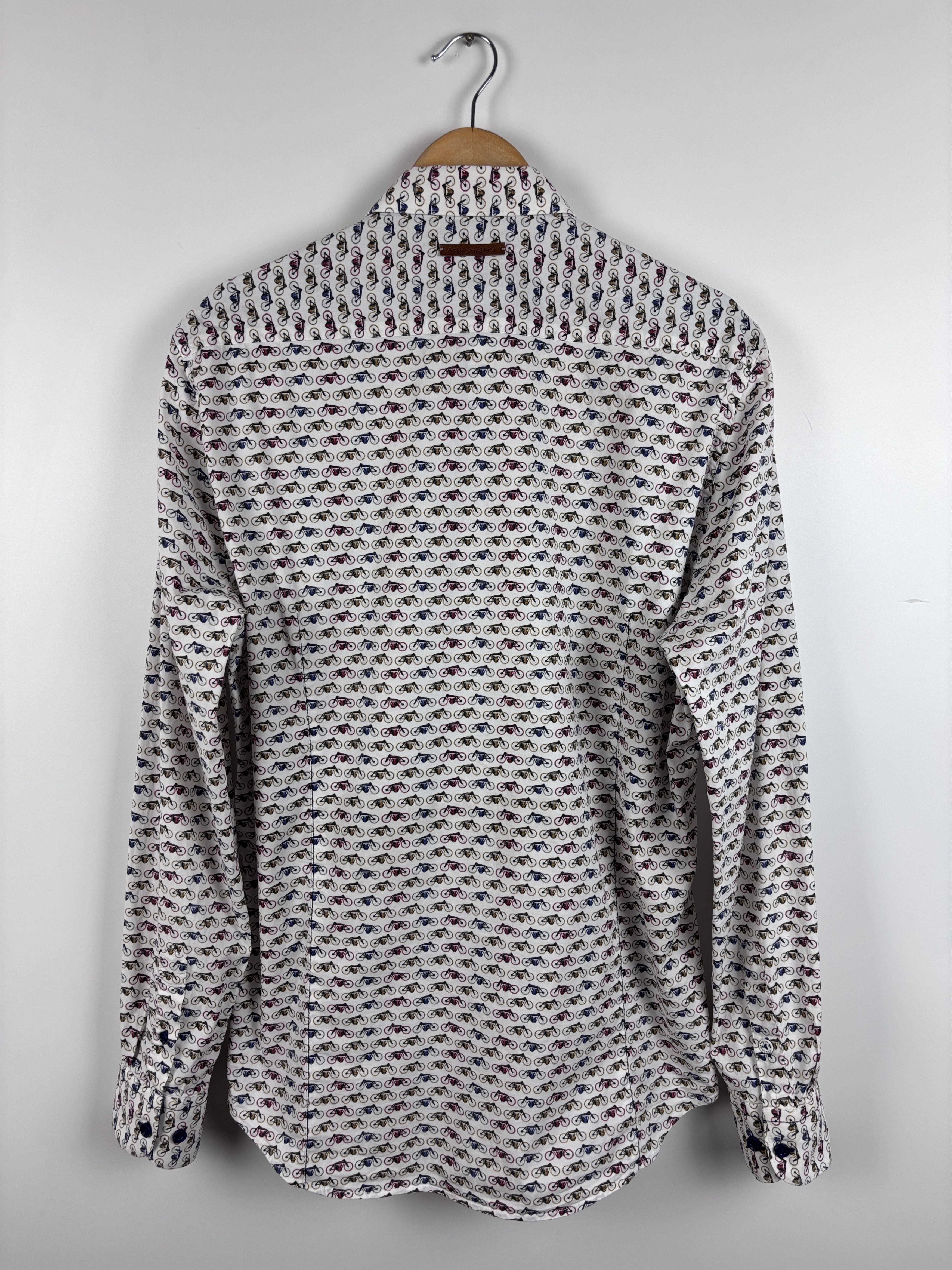 Other A Fish Named Fred Button Down Shirt Slim Bicycle Pattern L Size US L / EU 52-54 / 3 - 5 Thumbnail