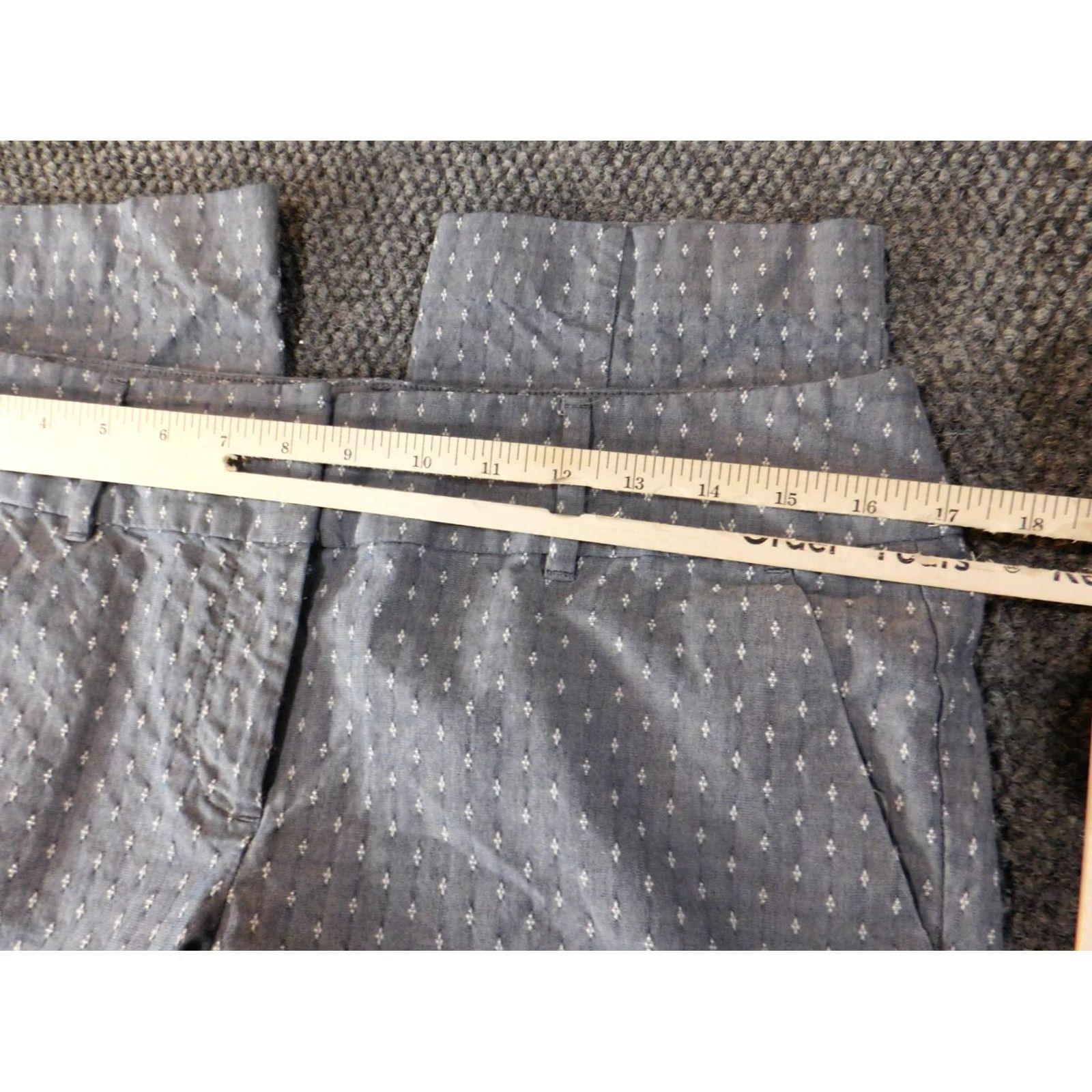 Ann Taylor Ann Taylor Pants 8P Blue Signature Womens Straight Crop Chino Stretch Casual Slim Kick Crop 20.5in Inseam Petite Petite Womens Pants 20.5in Size 30" / US 8 / IT 44 - 3 Thumbnail
