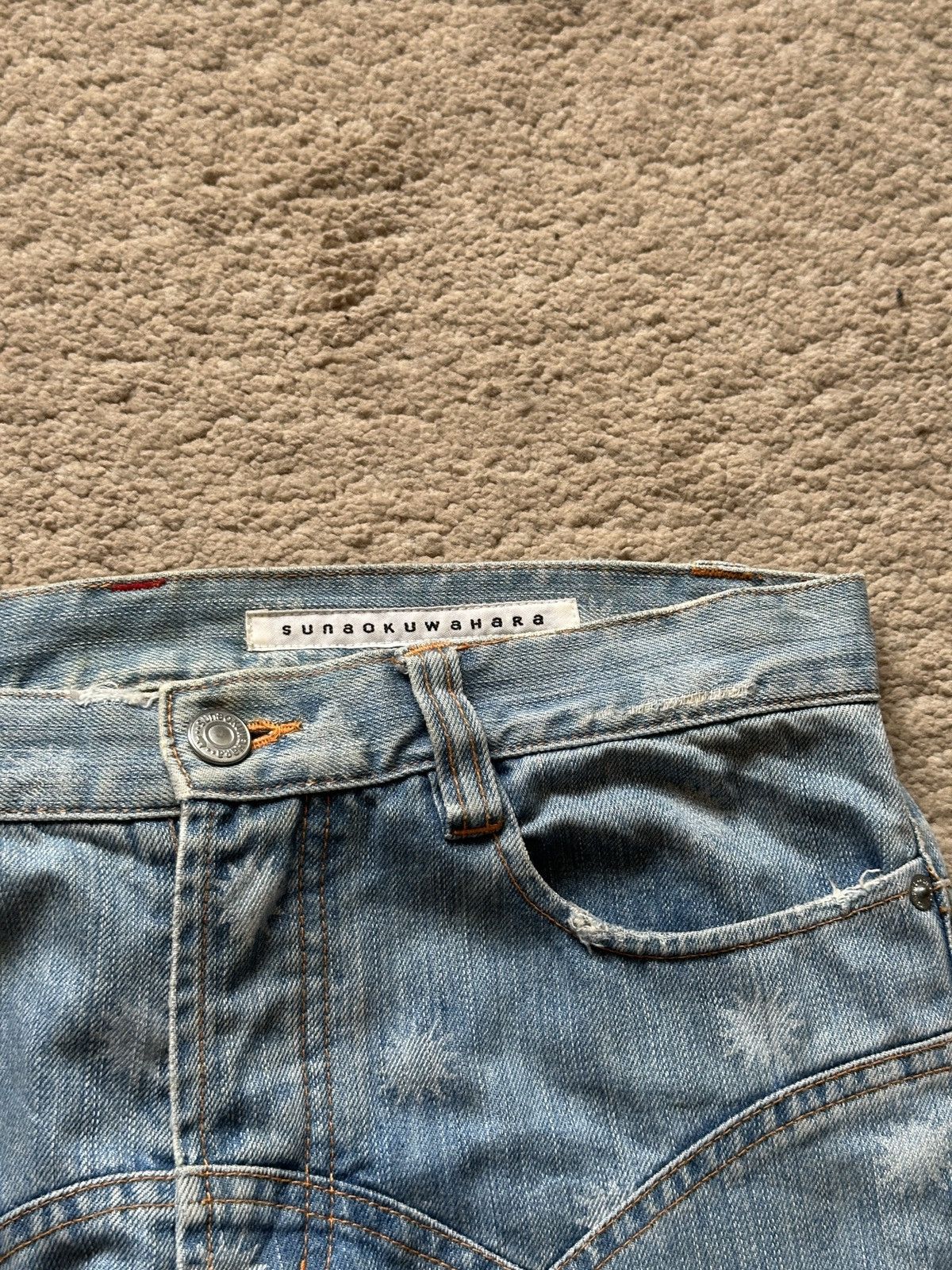 Tsumori Chisato 1990s SunaoKuwahara Bullet shot Jeans Size US 30 / EU 46 - 8 Thumbnail