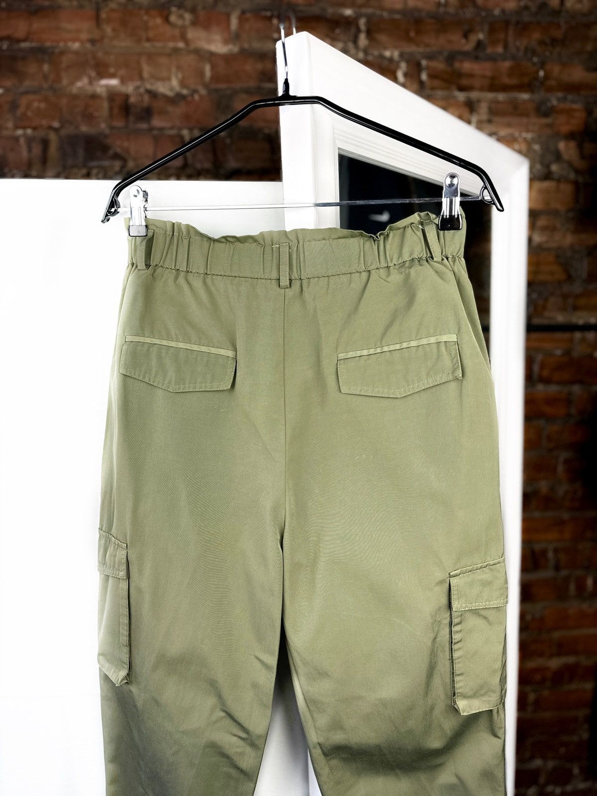 Zara NEW Women’s ZARA Cargo Pants Khaki Size: M Size 30" / US 8 / IT 44 - 4 Thumbnail