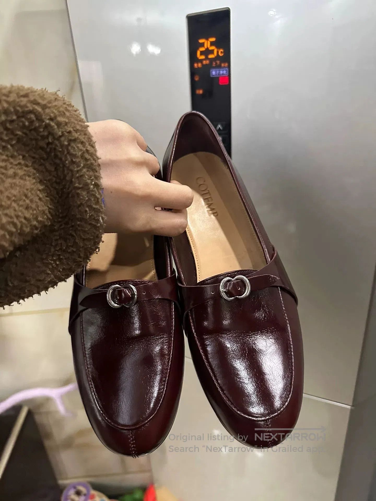 Japanese Brand Stylish Brown Loafers for Women. Size US 6 / IT 36 - 2 Thumbnail