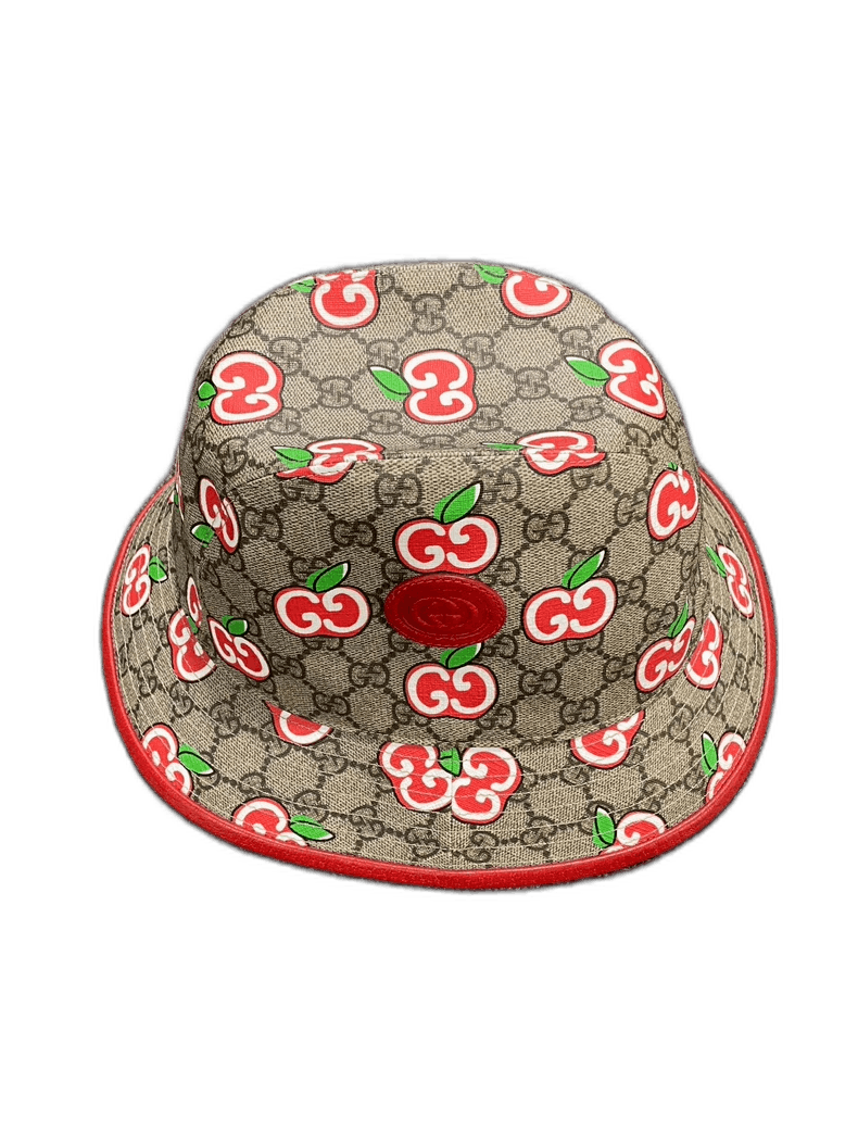 Gucci gucci cherry logo print bucket hat Size ONE SIZE - 1 Thumbnail