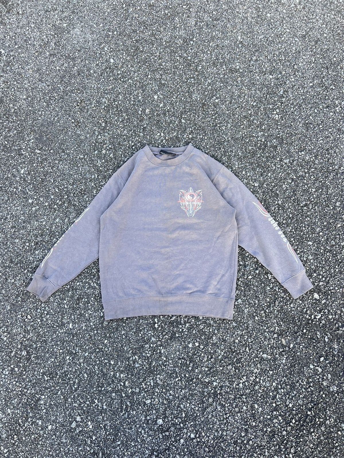 image of Surf Style x Vintage Sweatshirt T&c Surf Design With Big Backprint in Mix, Men's (Size Medium)