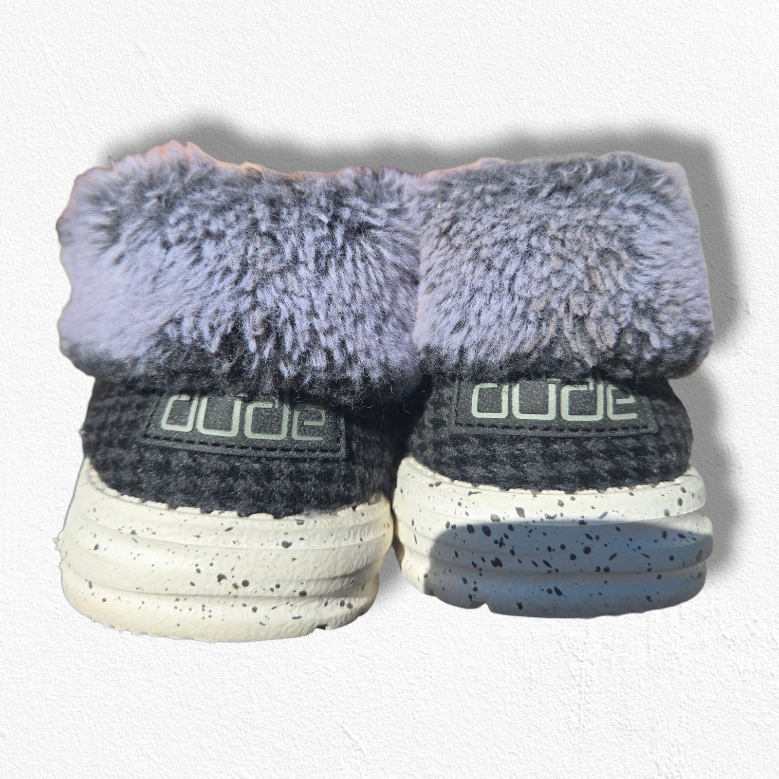 Other Hey Dude Britt Dark Gray Faux Fur Chukka Moccasins Size 7 Size US 7 / IT 37 - 13 Thumbnail