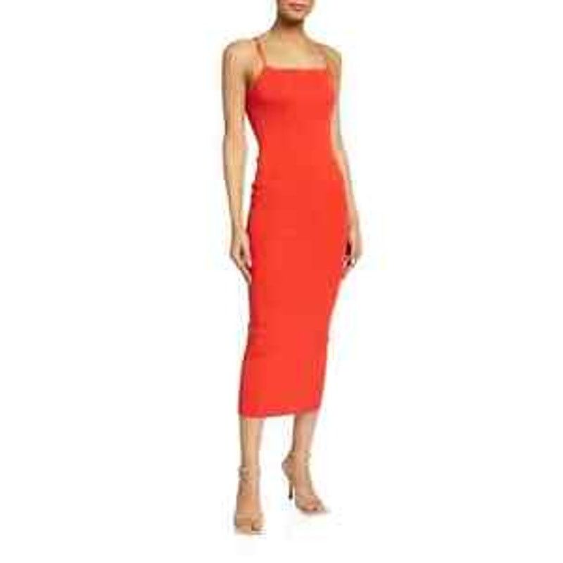 & Other Stories A.L.C. Aubrey Midi Bodycon Dress, Orange color Size M / US 6-8 / IT 42-44 - 1 Thumbnail