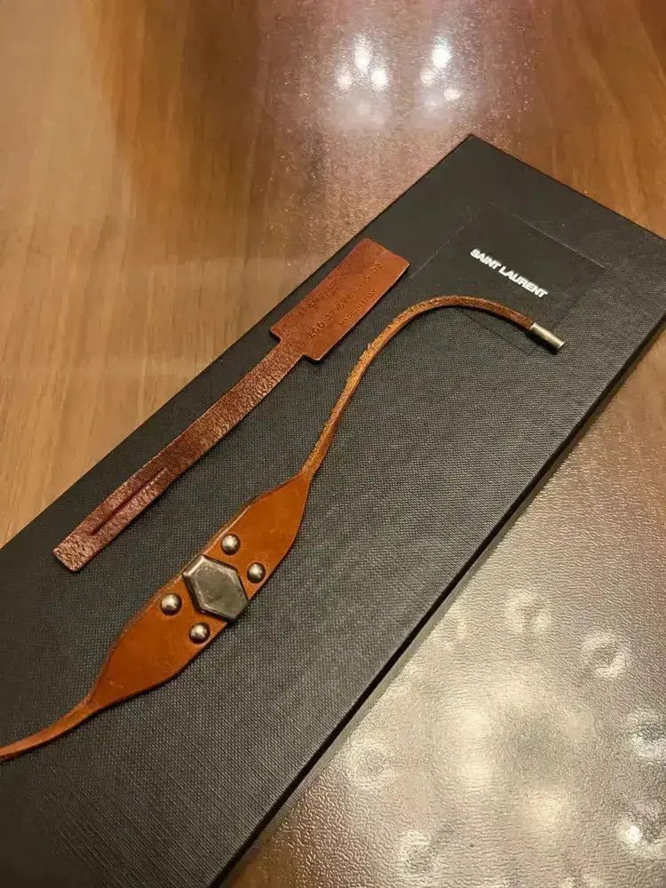 Saint Laurent Paris Saint Laurent Paris 15SS Leather Bracelet Size ONE SIZE - 2 Thumbnail