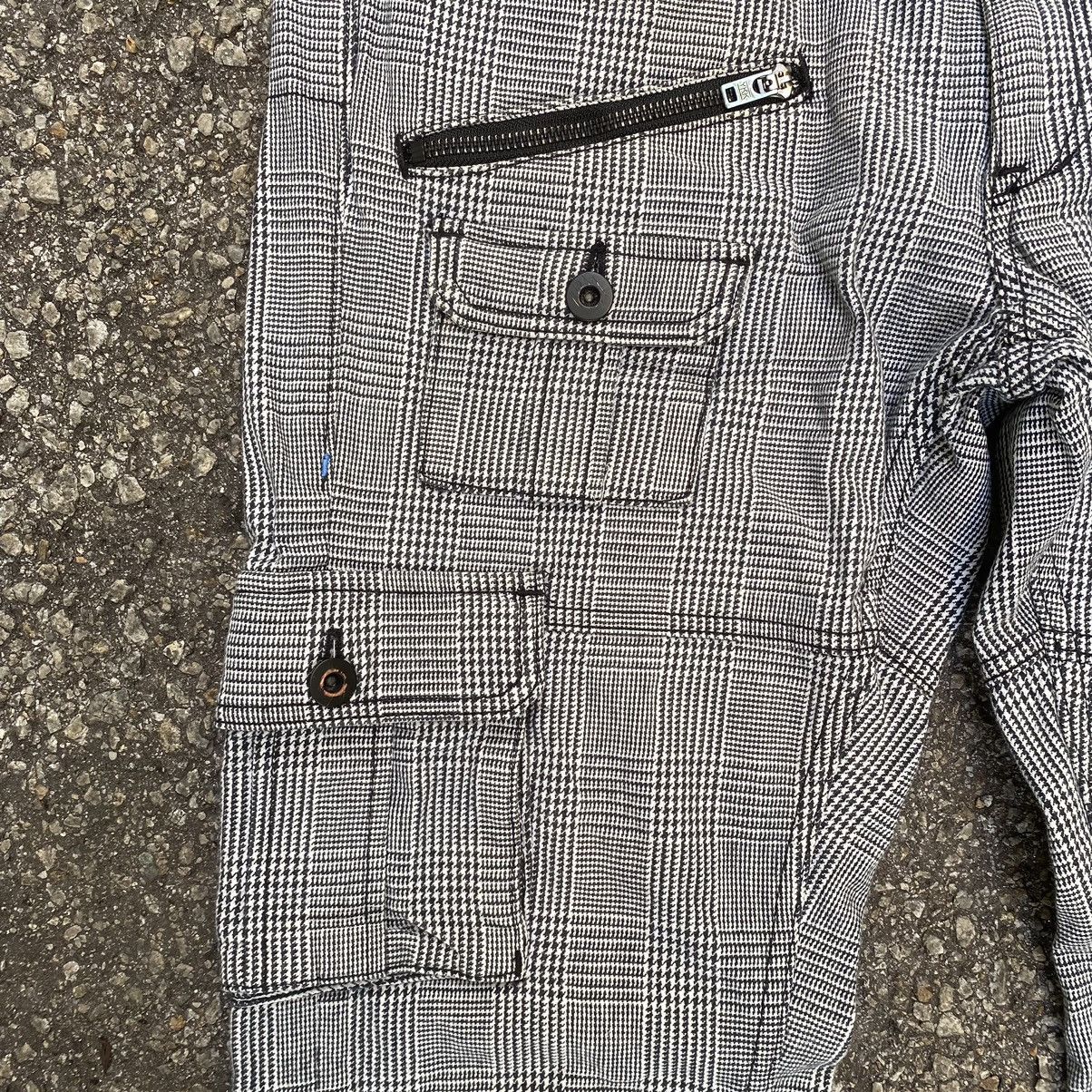 Japanese Brand Hiromichi Nakano Multi Pocket Checkered Cargo Bush Pants Size US 31 - 3 Thumbnail