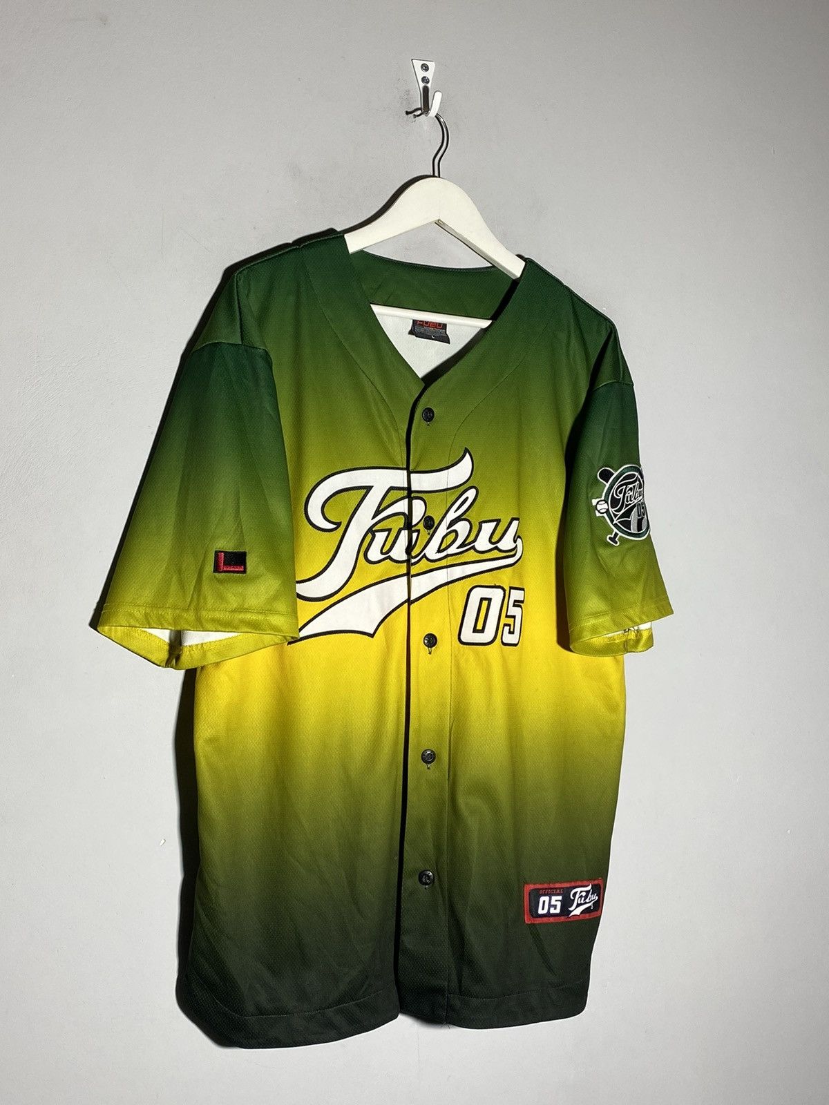 Fubu × Rap Tees × Vintage Vintage FUBU Baseball Jersey Shirt Big Logo Size US L / EU 52-54 / 3 - 2 Thumbnail