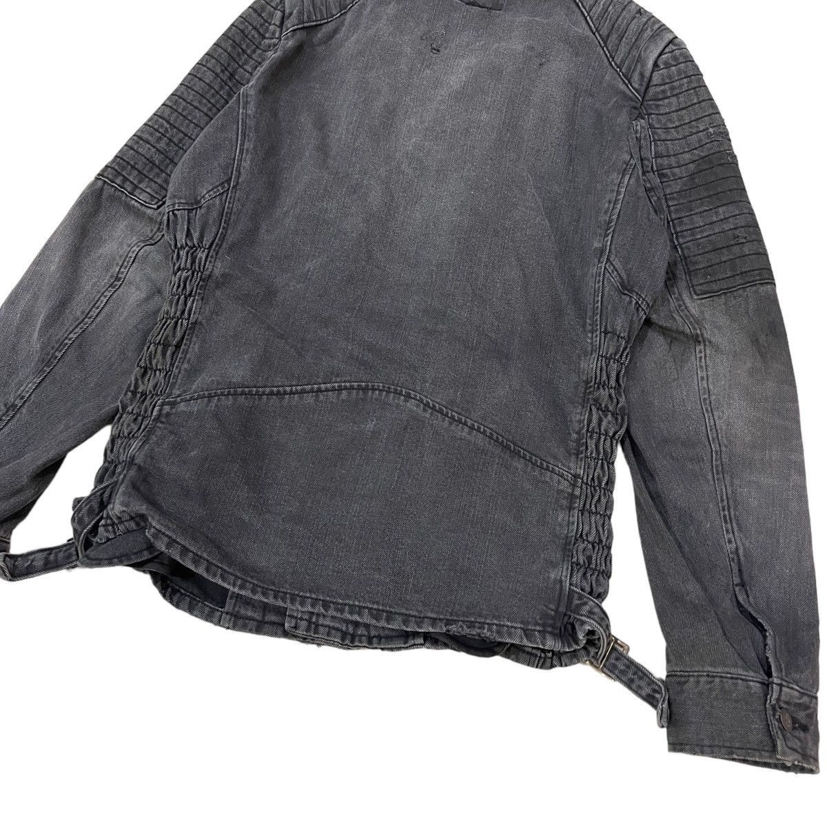Japanese Brand 🔥Vintage Glamb Double Collar Biker Denim Jacket Size US M / EU 48-50 / 2 - 15 Thumbnail