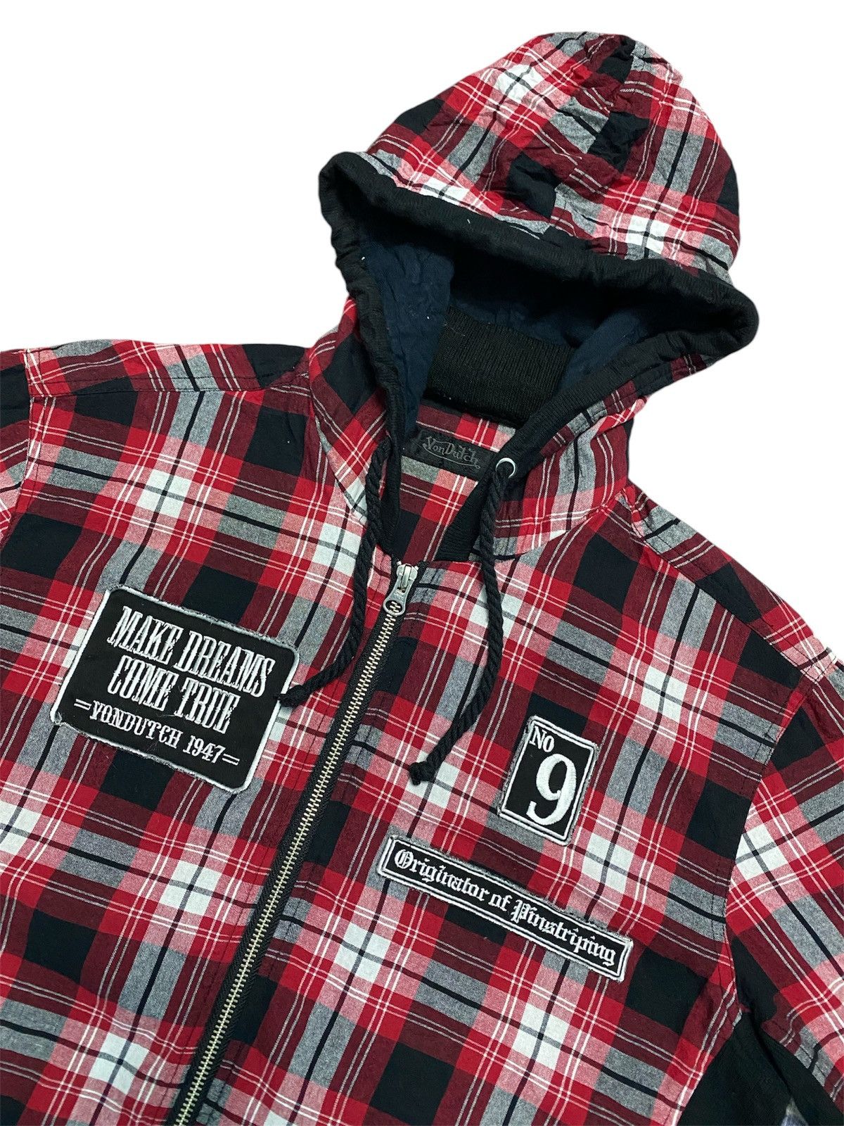 Vintage × Von Dutch Vintage vondutch ligh jacket short sleeve hoodie Size US L / EU 52-54 / 3 - 2 Thumbnail