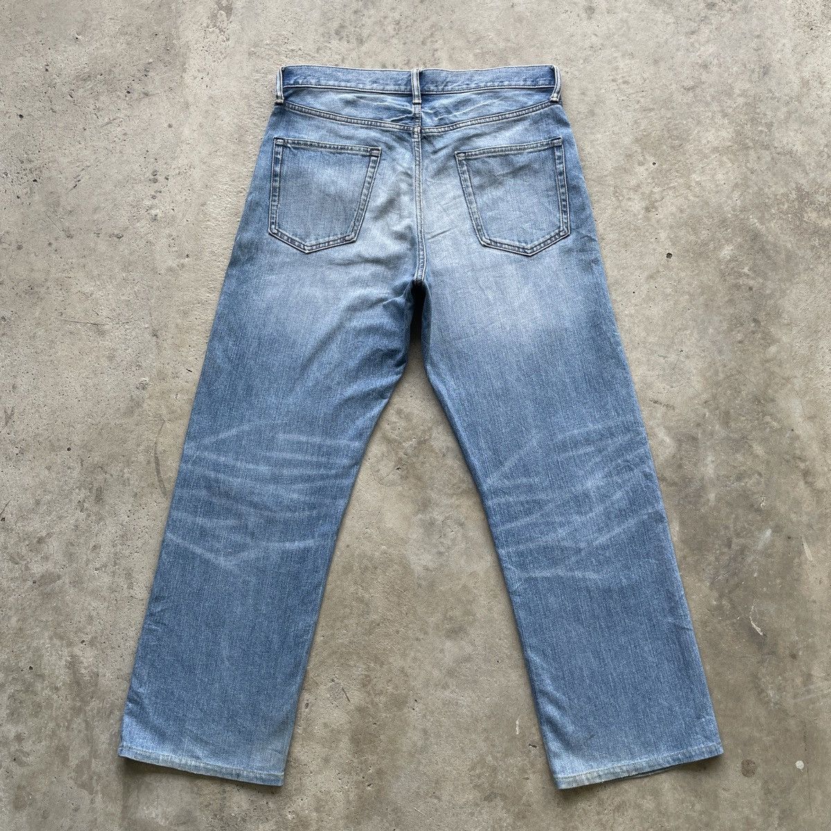 Japanese Brand Japanese Brand Gu Jeans Faded Baggy Denim Distressed Pants Size US 32 / EU 48 - 10 Thumbnail