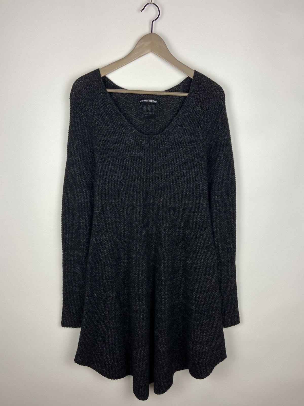 hannes roether Hannes Roether Women's Gray MerinoWool/YakWool Dress Size S / US 4 / IT 40 - 1 Thumbnail