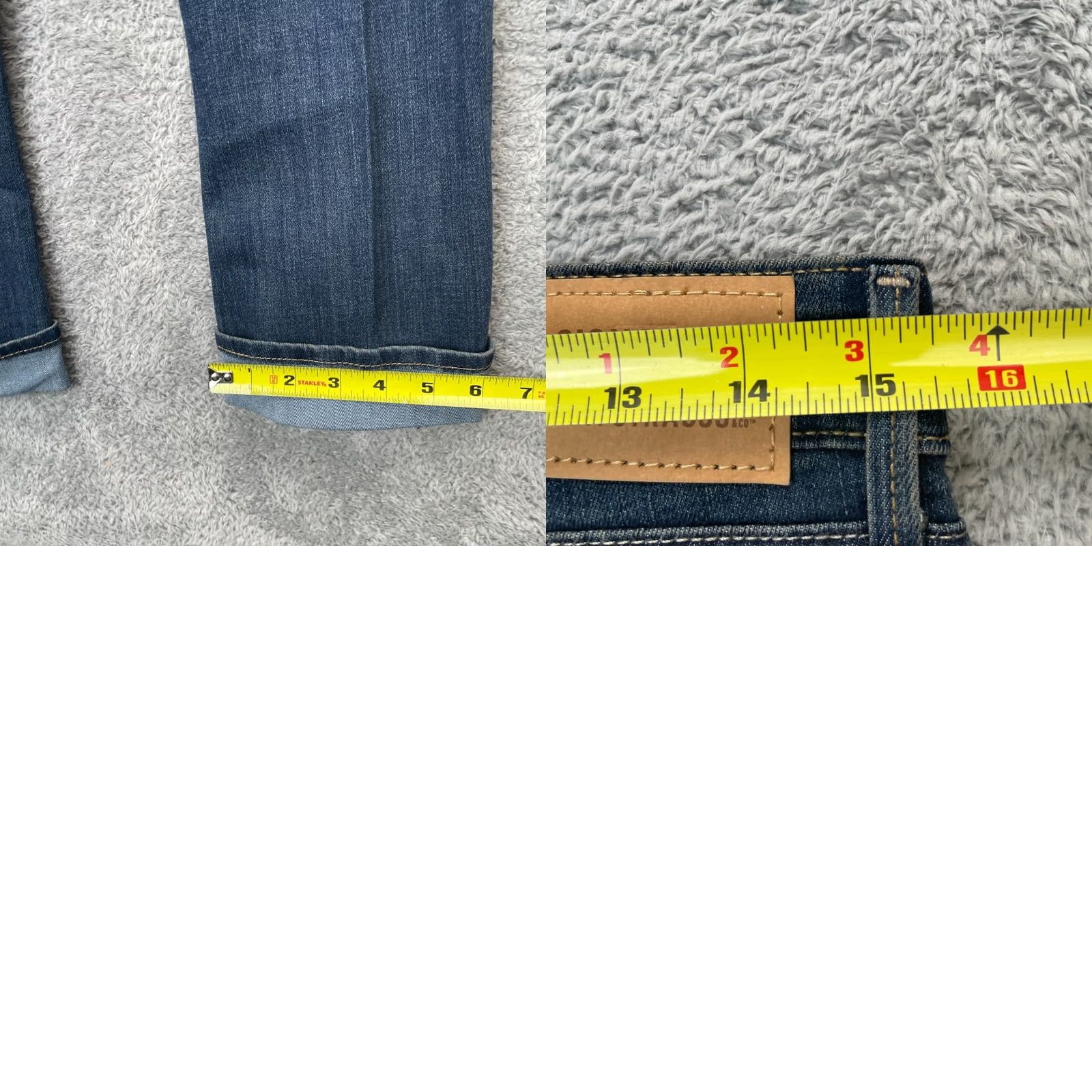 Levi's Levi's Jeans Capri 32x22 Blue Denim Cotton 5-Pocket Signature Gold Mid Rise Bootcut Womens Jeans Capris City Preppy Size 24" / US 00 / IT 34 - 8 Thumbnail