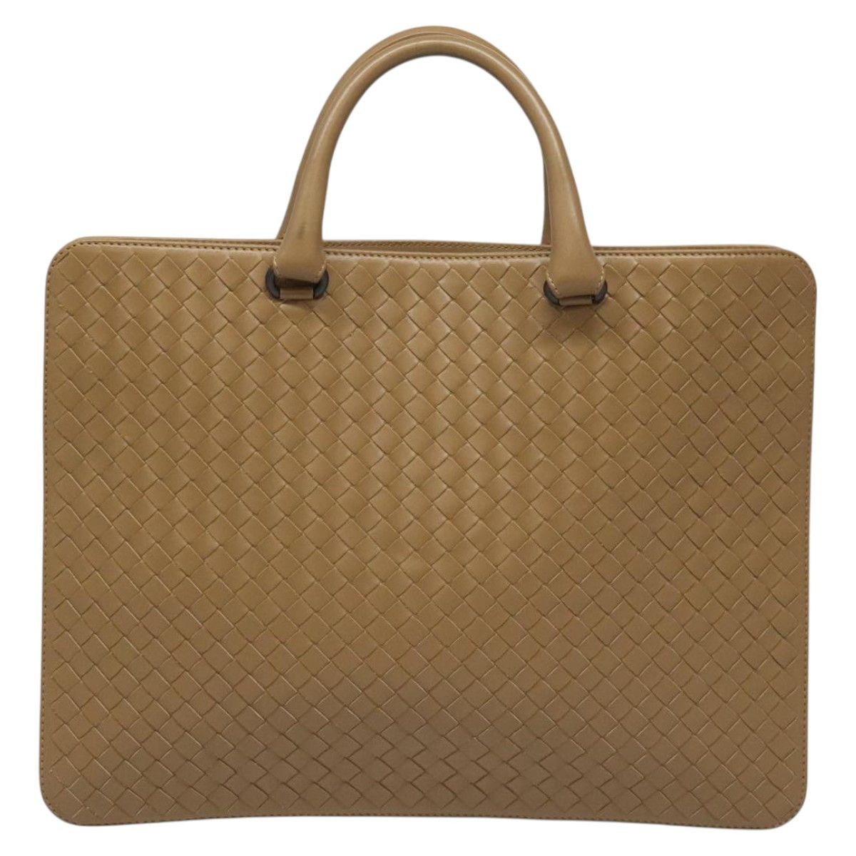Bottega Veneta Intrecciato Beige Leather Briefcase Bag (Pre-Owned) Size ONE SIZE - 1 Thumbnail