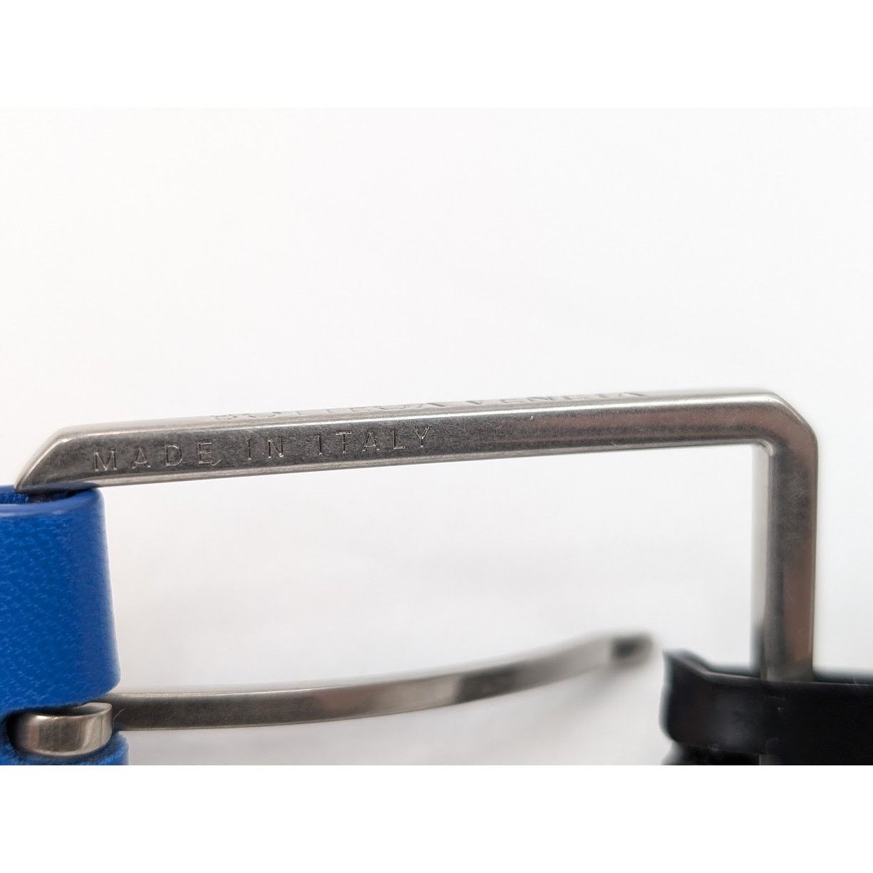 Bottega Veneta o1rshd1 Size: 105 / Nappa Woven Chevron Belt in Blue Size 40 - 7 Thumbnail