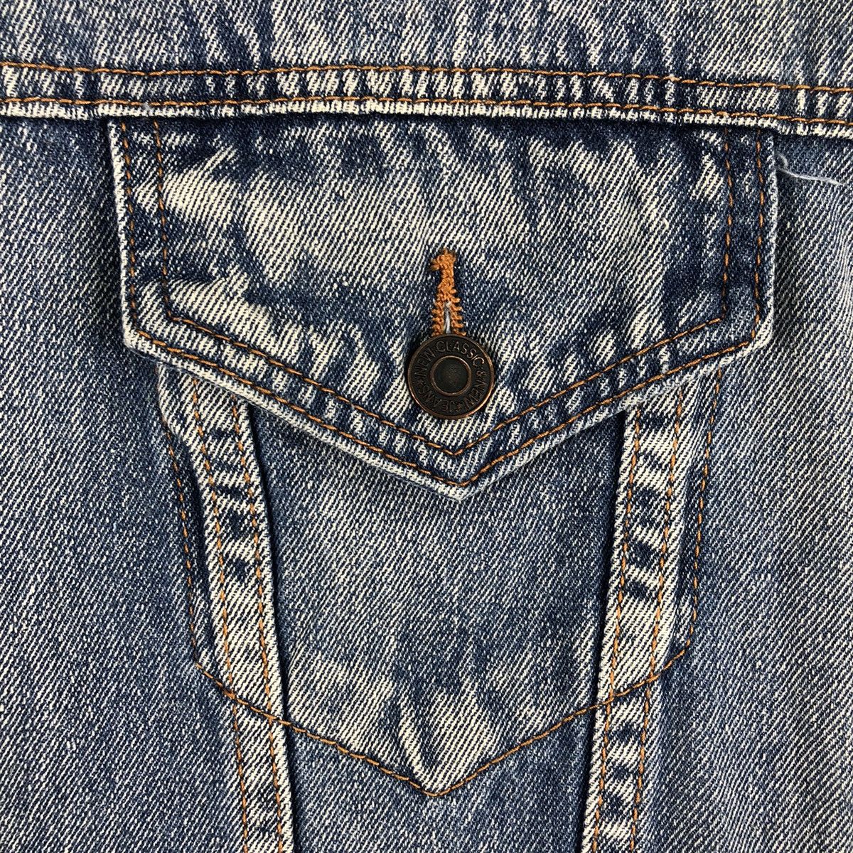 Japanese Brand Vintage Trucker Jacket Light Blue Denim by One Way Size US L / EU 52-54 / 3 - 8 Thumbnail