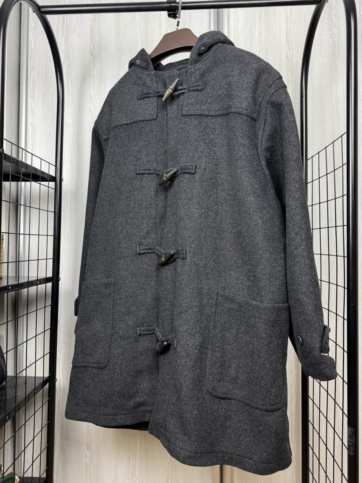 Polo Ralph Lauren Polo Ralph Lauren Double-Faced wool grey vintage duffle coat Size US L / EU 52-54 / 3 - 7 Thumbnail