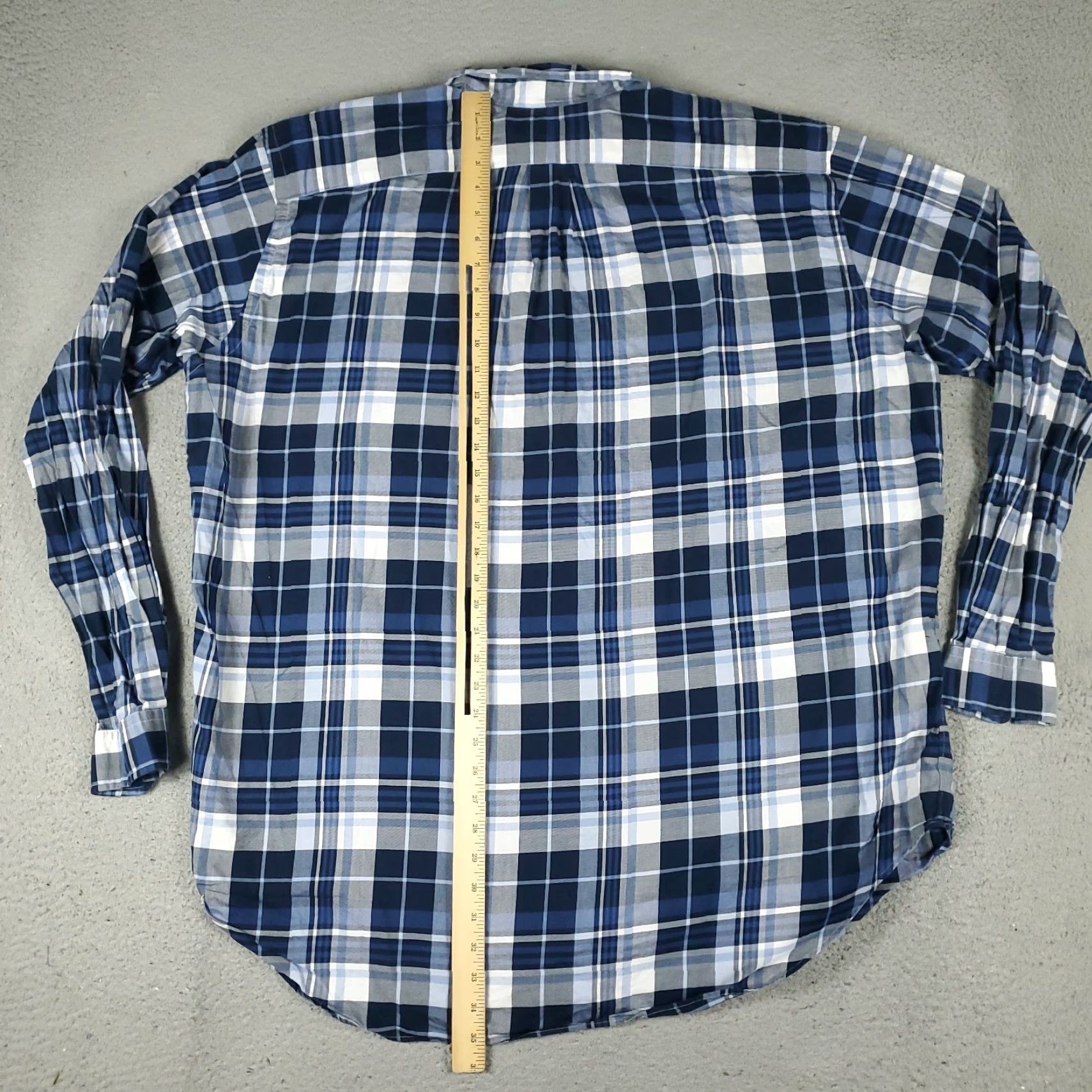 Ralph Lauren Ralph Lauren Shirt Mens 2XLT Blue Plaid Button-Up Long Sleeve Casual Front Pocket Button-Down Collar Polo Logo Modern Classic Size US XXL / EU 58 / 5 - 3 Thumbnail