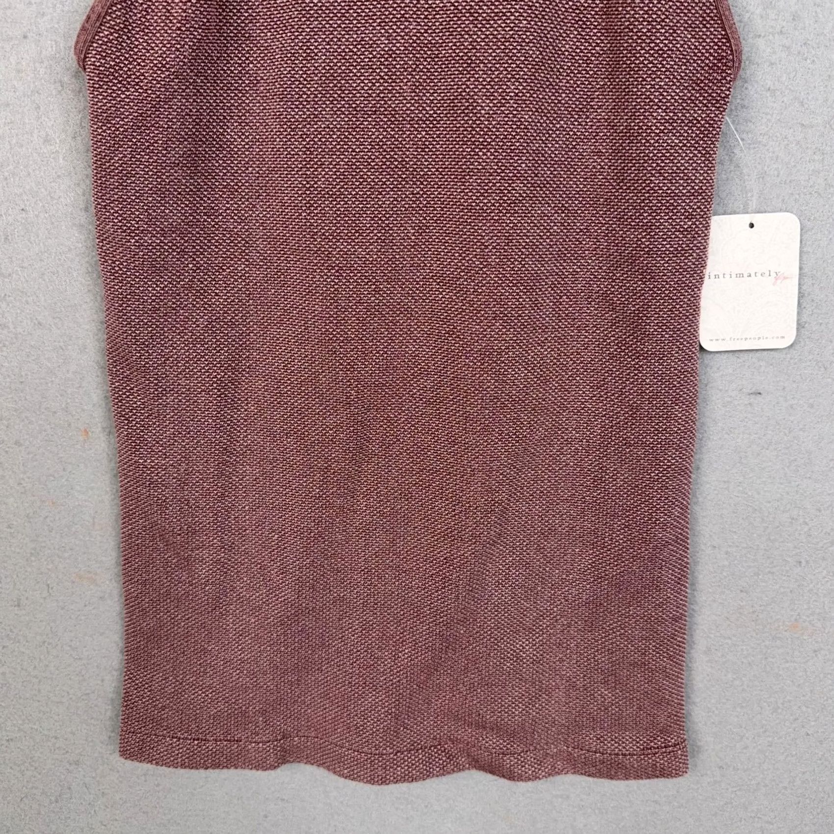 Free People Free People Tank Top Womens M-L Red Turtleneck Sleeveless Knit Basic NWT Size M / US 6-8 / IT 42-44 - 3 Thumbnail
