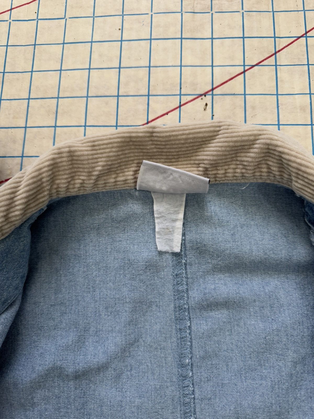 Jantzen × Vintage Vintage Jantzen Denim Chore Coat Barn Jacket Faded Denim Blu Size XL / US 12-14 / IT 48-50 - 13 Thumbnail