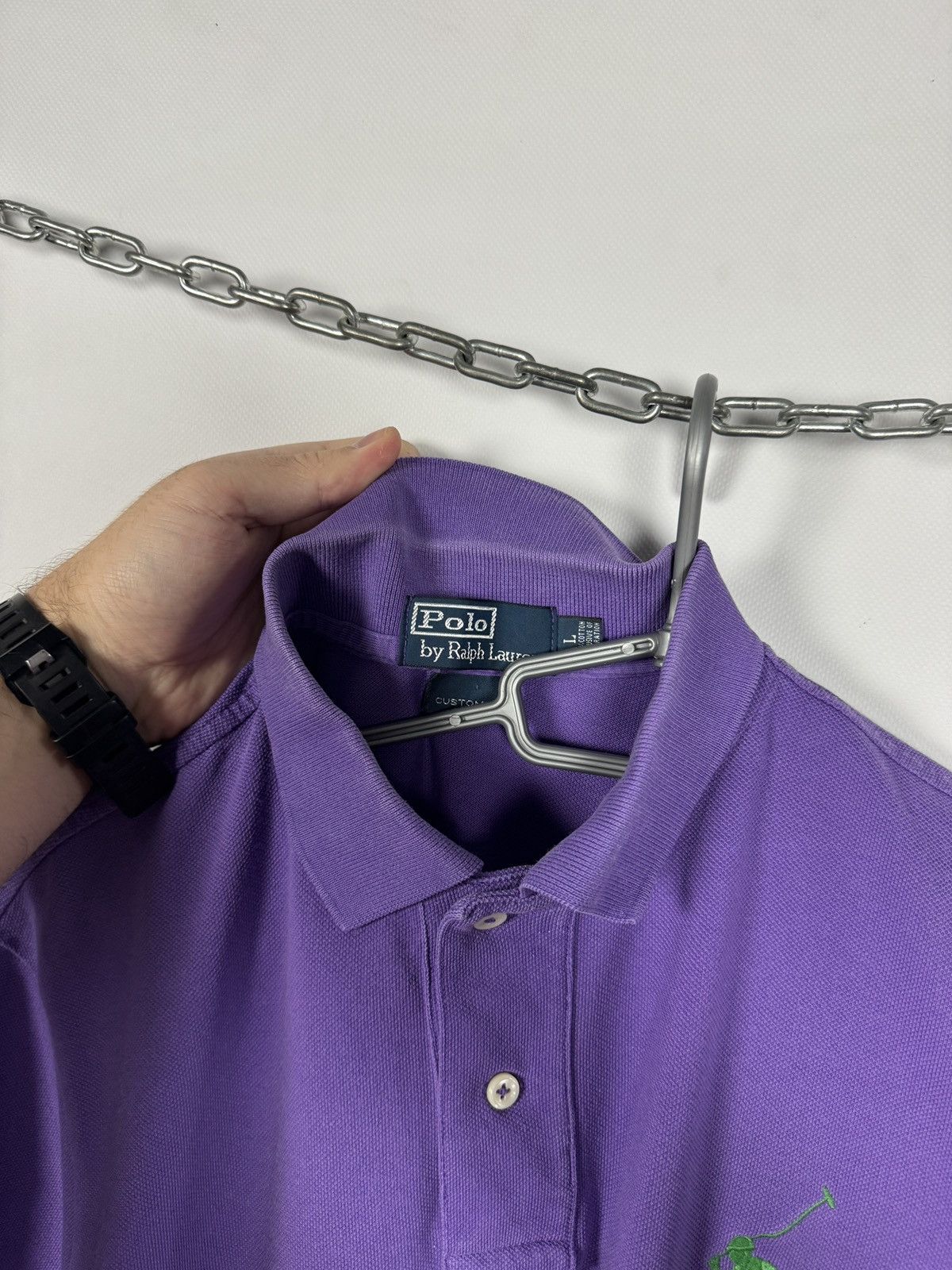 Polo Ralph Lauren Polo Ralph Lauren Vintage Polo Shirt Purple Big Pony Size L Size US L / EU 52-54 / 3 - 17 Thumbnail