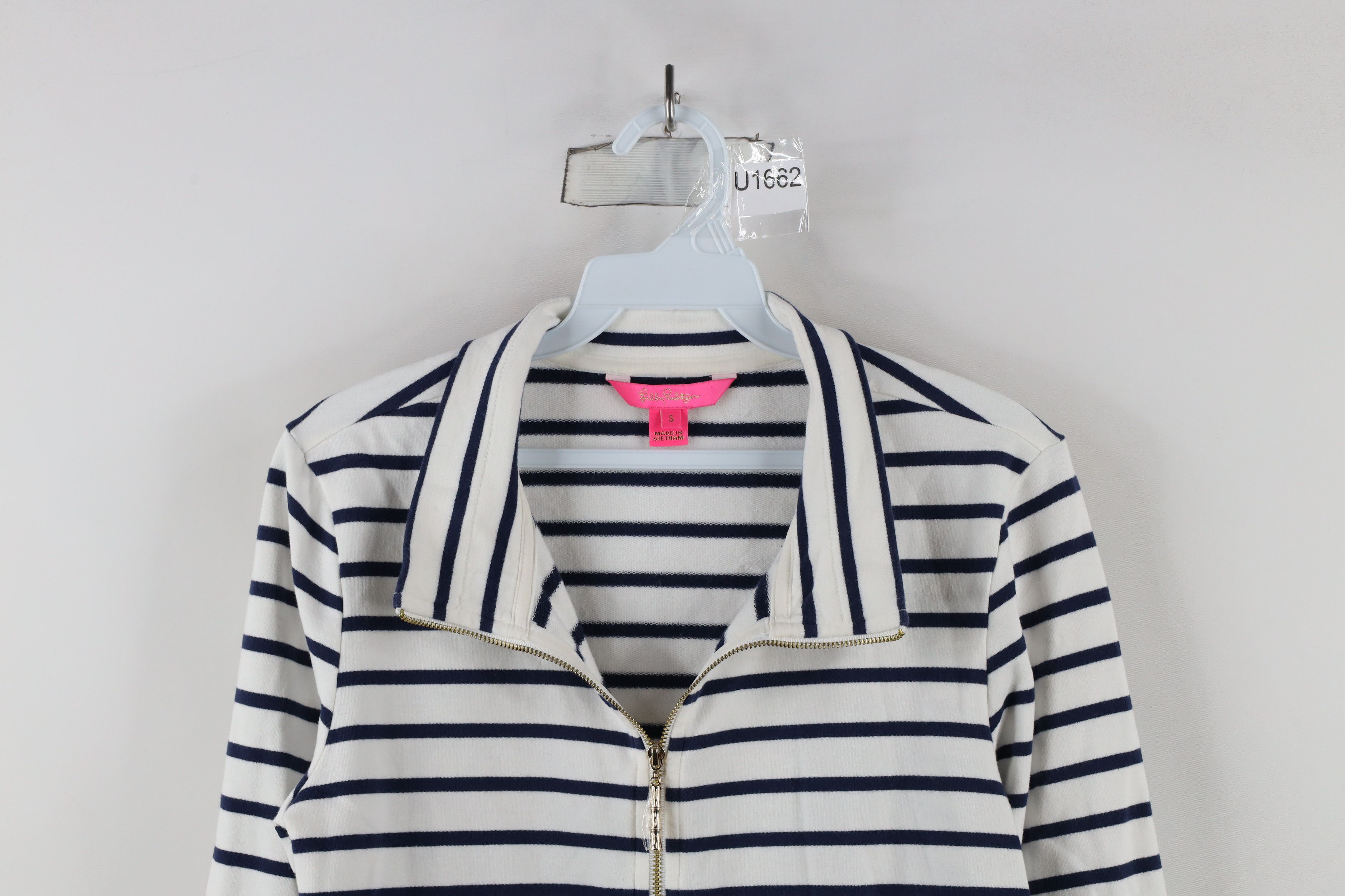 Lilly Pulitzer × Vintage Lilly Pulitzer Bennett Striped French Terry Full Zip Jacket Size S / US 4 / IT 40 - 2 Thumbnail