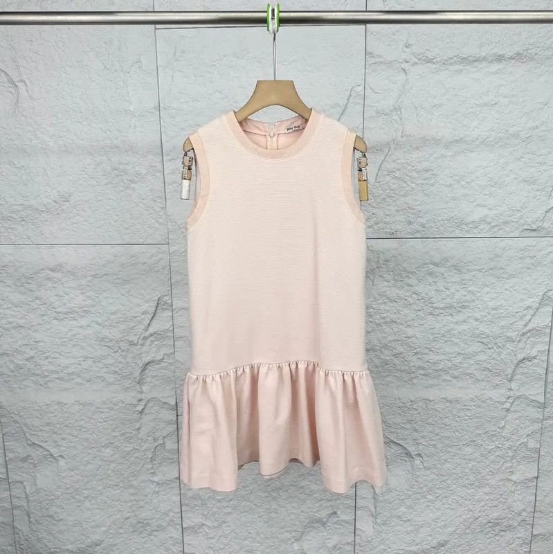 Miu Miu Miu Miu Pink Cotton Women's Dress 0089 Size S / US 4 / IT 40 - 1 Thumbnail