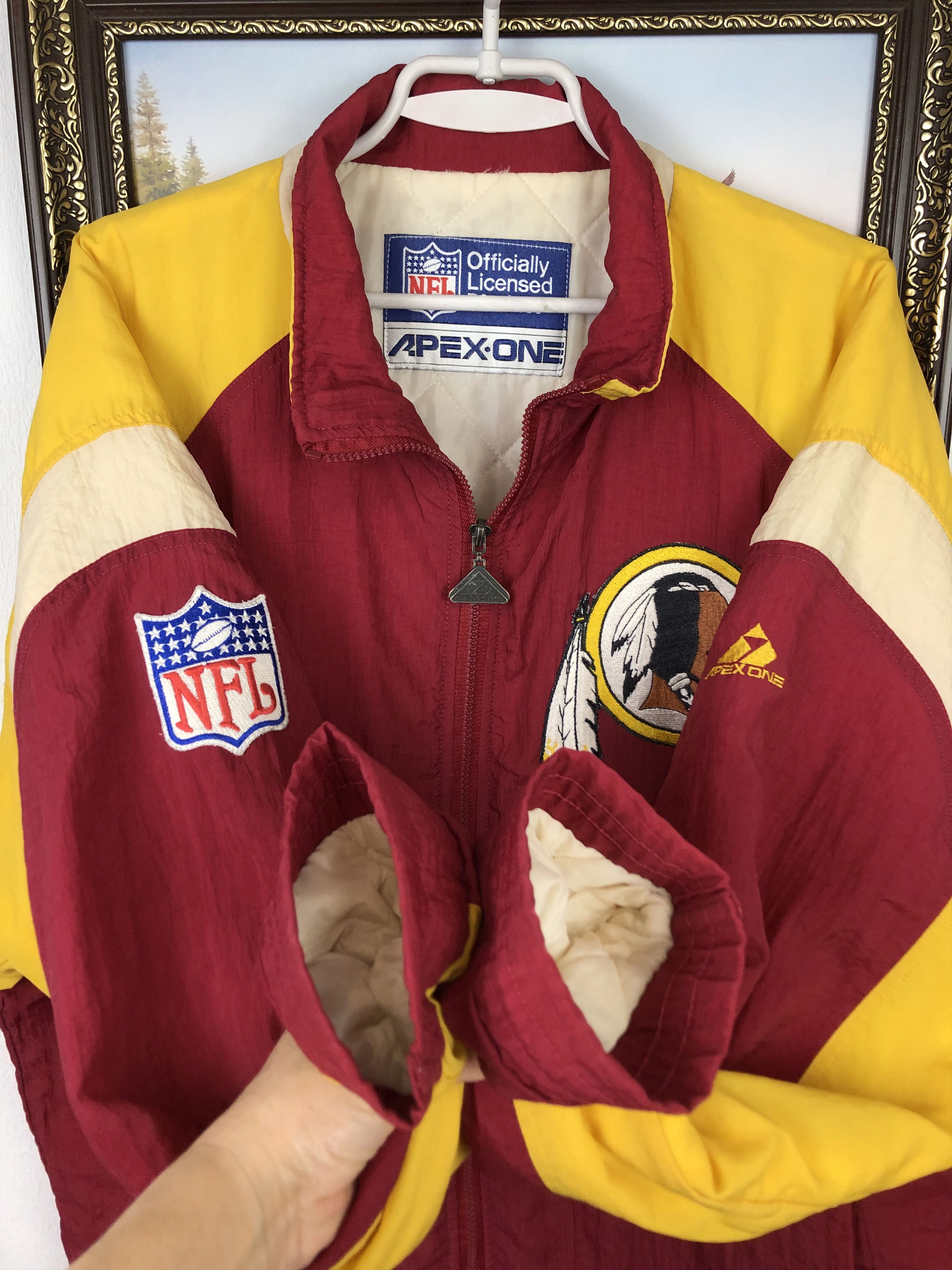 Vintage Vintage 90's NFL Washington Redskins Apex Jacket Mens Size US XXL / EU 58 / 5 - 8 Thumbnail