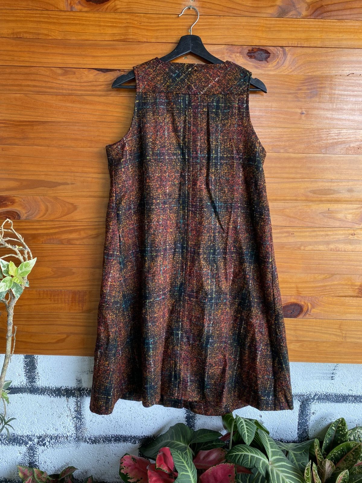 Vintage Vintage Japanese Sleeveless Button-Front Dress Abstract Size M / US 6-8 / IT 42-44 - 6 Thumbnail