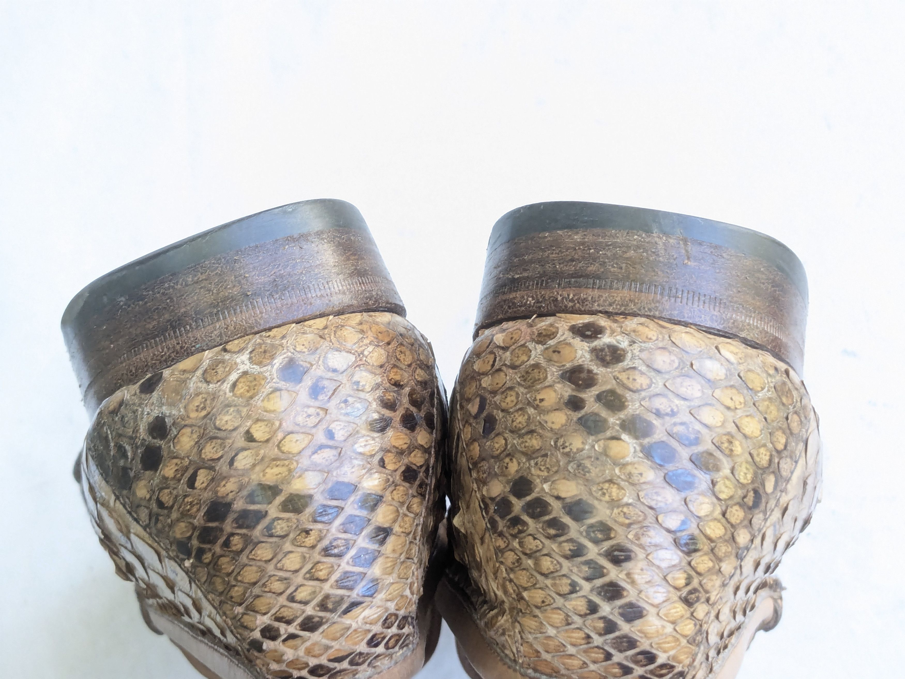 Gucci Gucci Horsebit Loafers Brown Python Snakeskin Leather 10 Size US 10 / EU 43 - 9 Thumbnail
