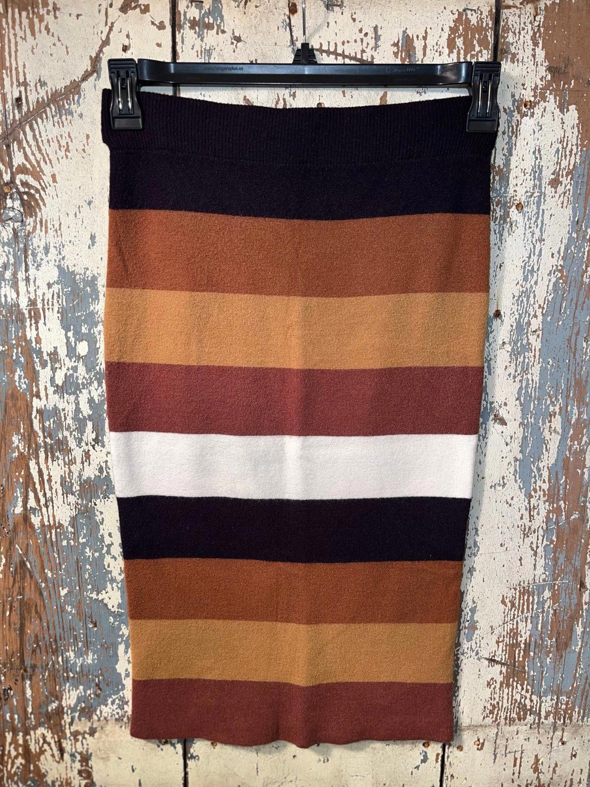Express Express x negin mirsalehi striped sweater skirt, size small Size 28" / US 6 / IT 42 - 1 Thumbnail