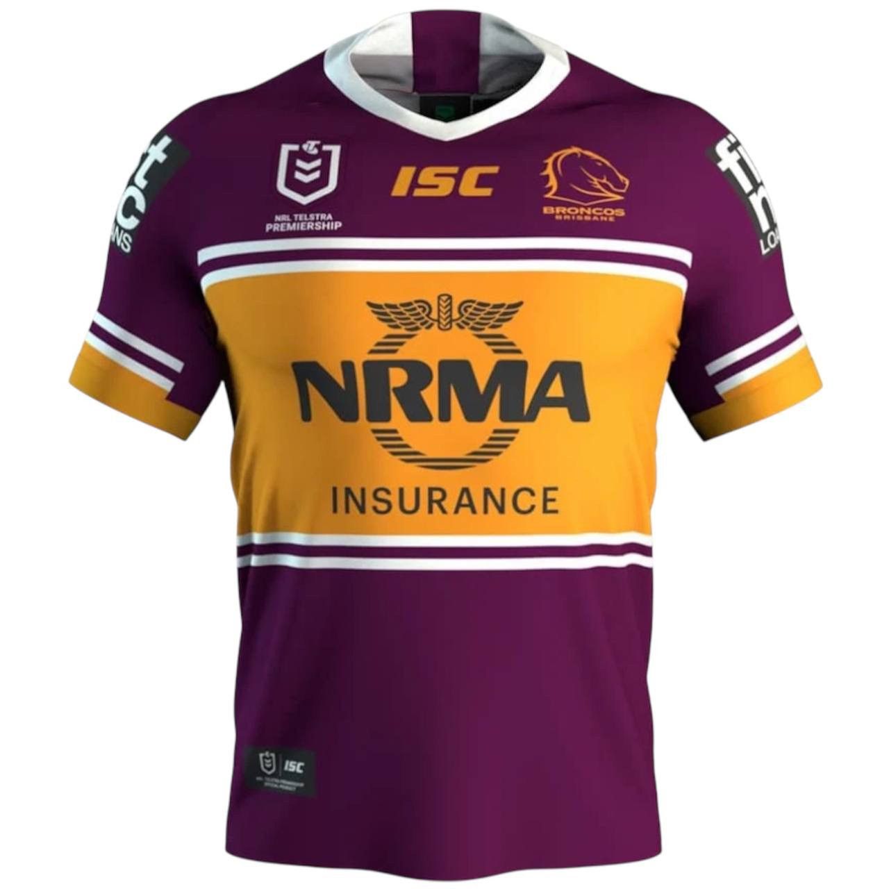 New Zealand Outback 2019 NRL BRONCOS BRISBANE RUGNY UNION SHIRT JERSEY ISC 2XL Size US XXL / EU 58 / 5 - 1 Thumbnail