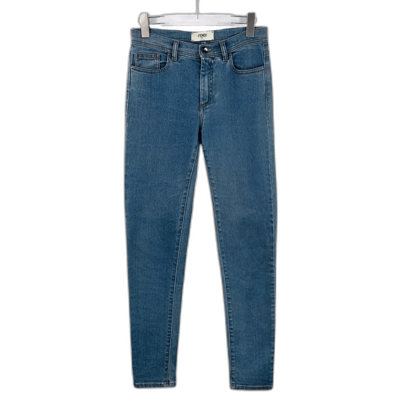 Fendi Fendi Blue Slim Fit Casual Denim Pants Size 39" - 1 Thumbnail