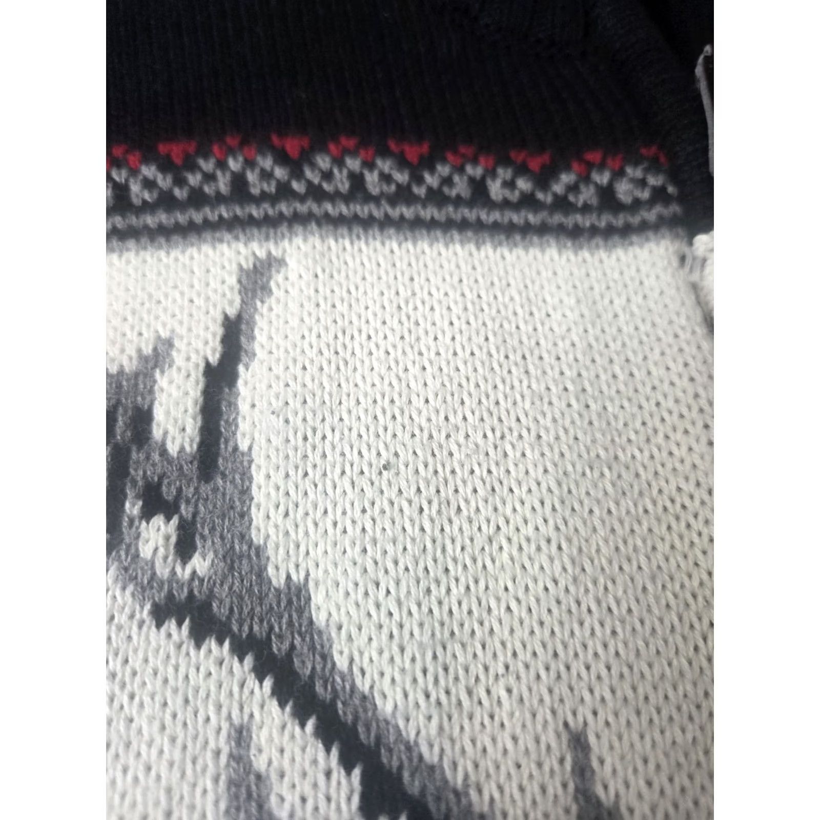 Chaps Chaps Sweater Pullover 1/4 Zip Long Sleeve Black 100% Cotton Knit Regular Mens L Size US L / EU 52-54 / 3 - 3 Thumbnail