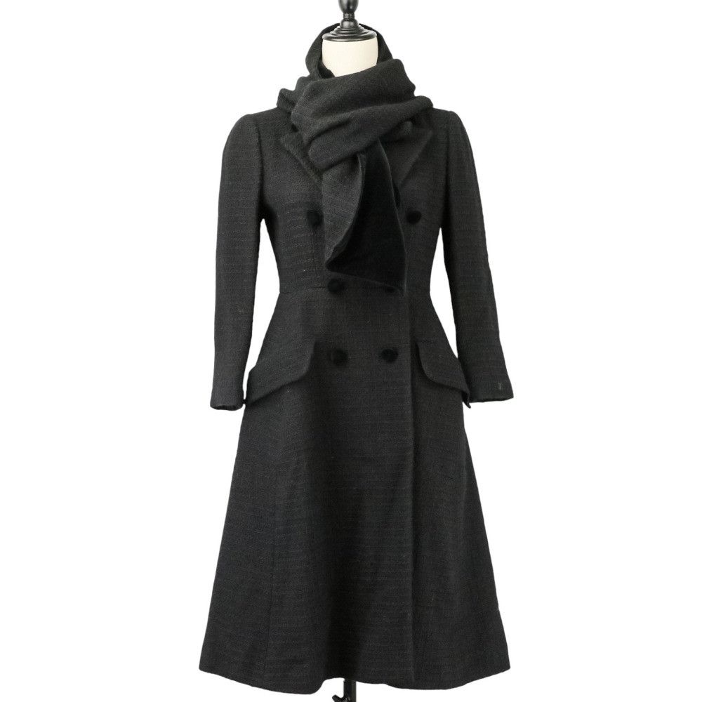 Chanel Chanel Chanel Wool Coat Textile Outerwear P29389 DUTY FREE for USA Size ONE SIZE - 1 Thumbnail