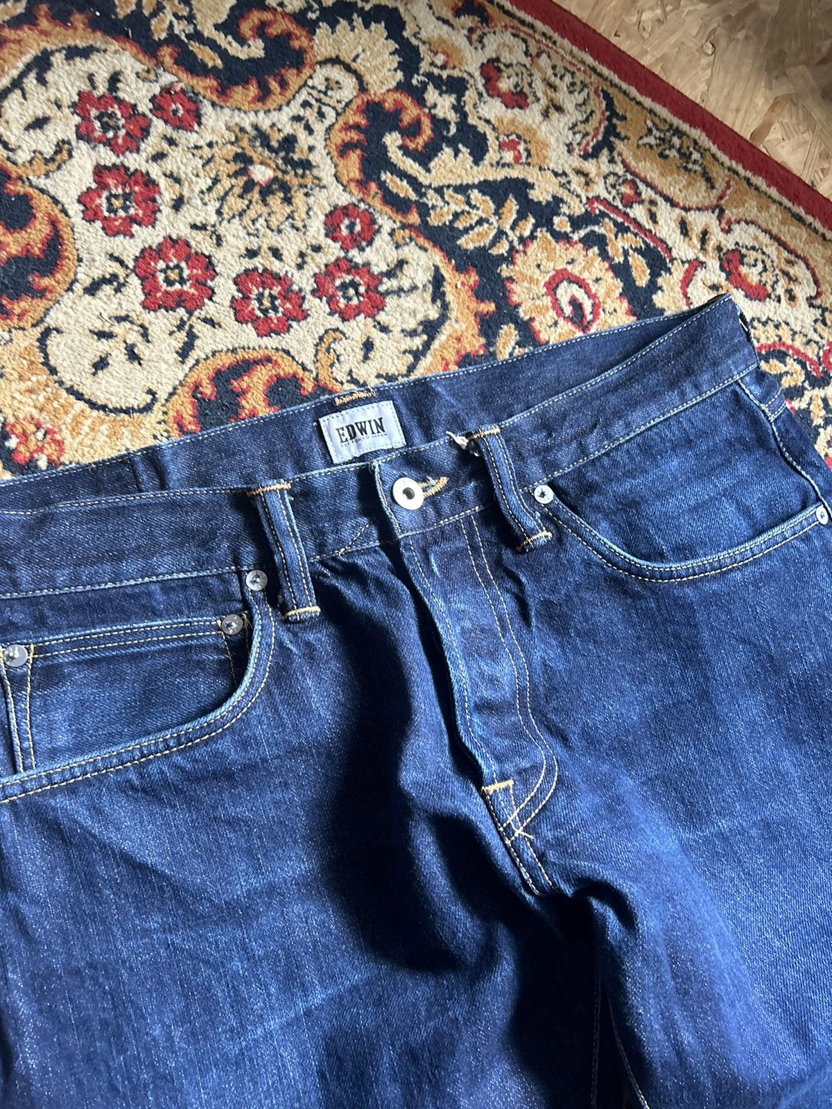 Edwin Edwin Selvedge Japanese Denim Pants 33x32 Size US 33 - 6 Thumbnail