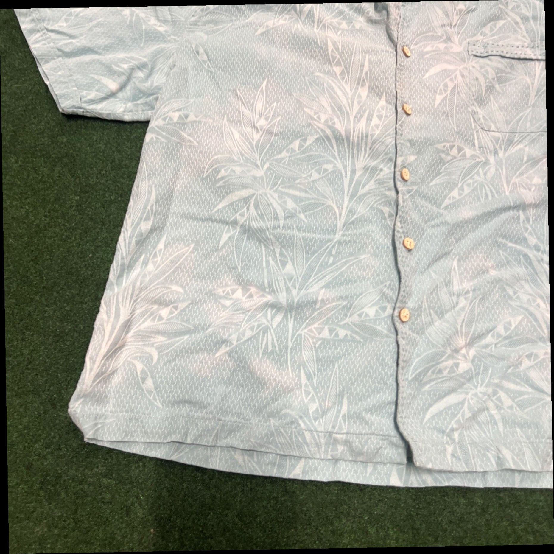 Vintage MEN'S JAMAICA JAXX SHORT SLEEVE/ BUTTON DOWN BLUE HAWAIIAN SHIRT.SZ XXL Size US XXL / EU 58 / 5 - 2 Thumbnail