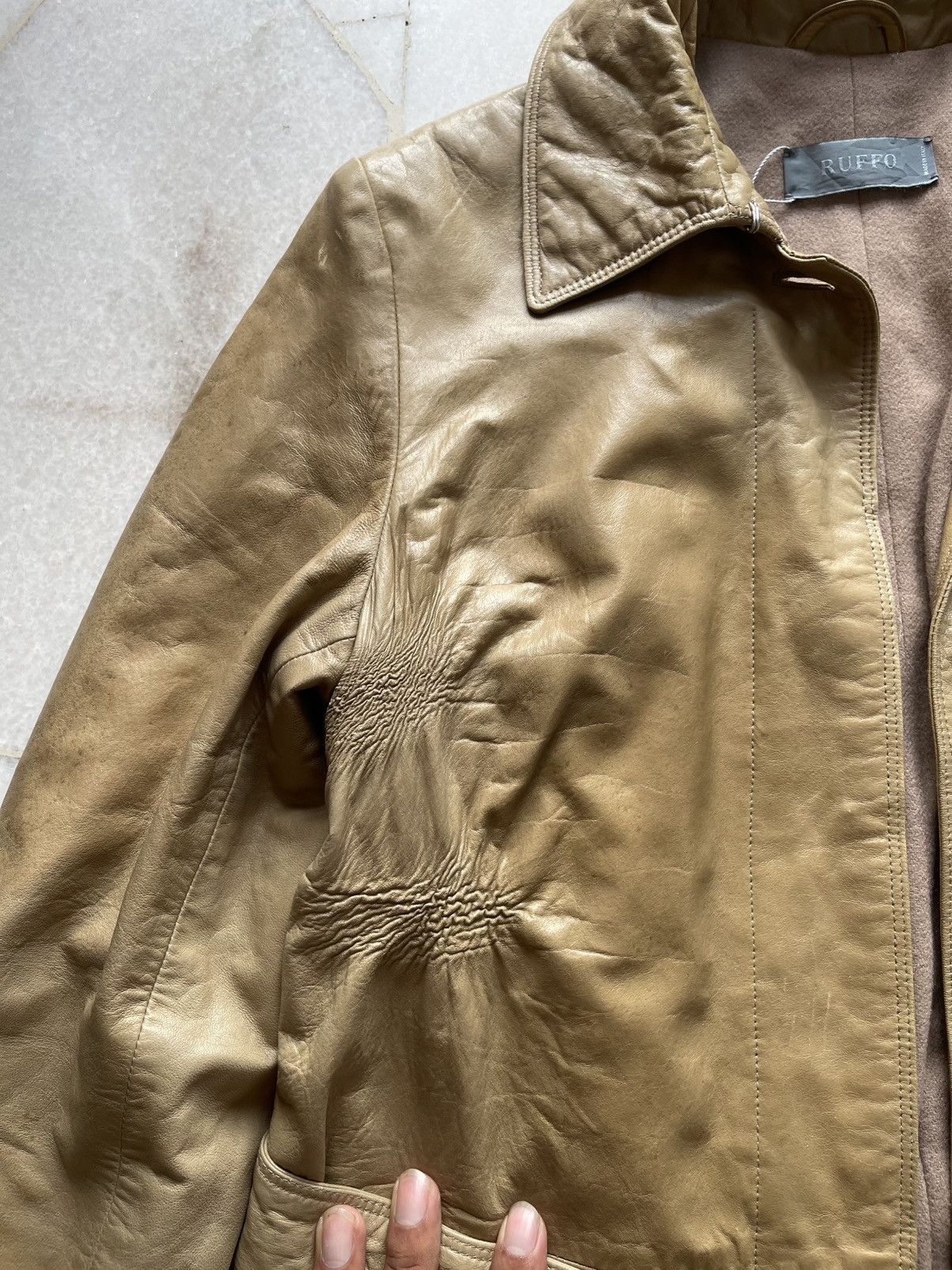 Raf Simons × Ruffo Research Ruffo Leather Jacket Size US S / EU 44-46 / 1 - 14 Thumbnail